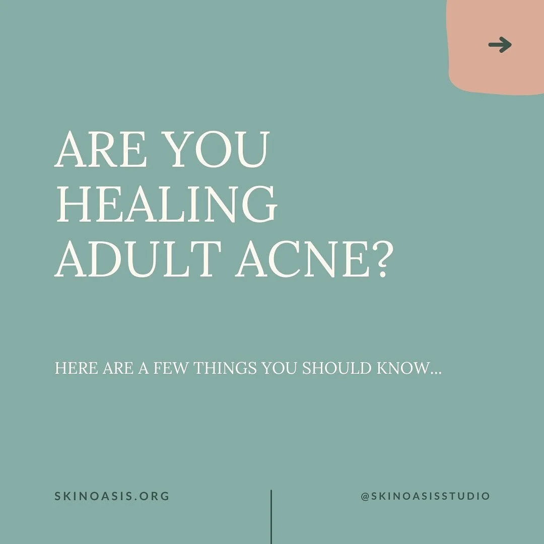 The adult-acne healing journey is difficult.
But with 50% of women dealing with acne in their adult years, it doesn't need to be lonely too!
Let's stop the stigma. 
Swipe above to learn more about Adult Acne, and if you need support in your journe