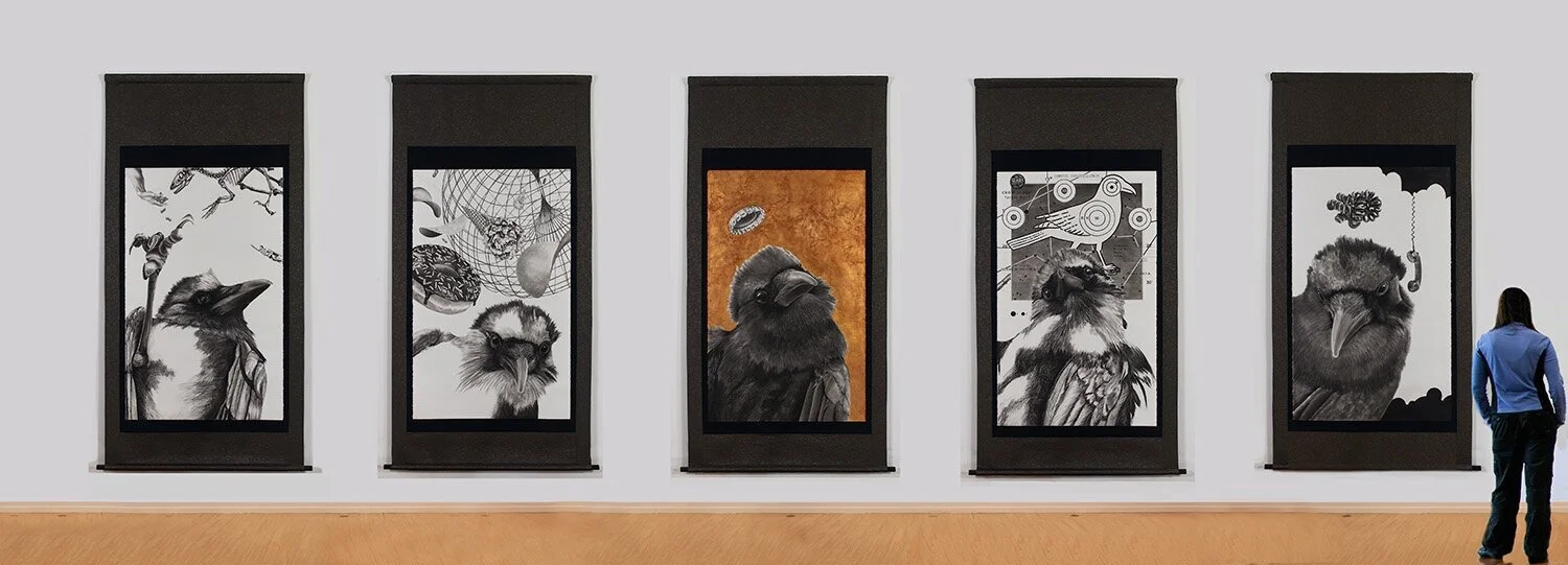  scale view, each panel measures 107” x 58” 