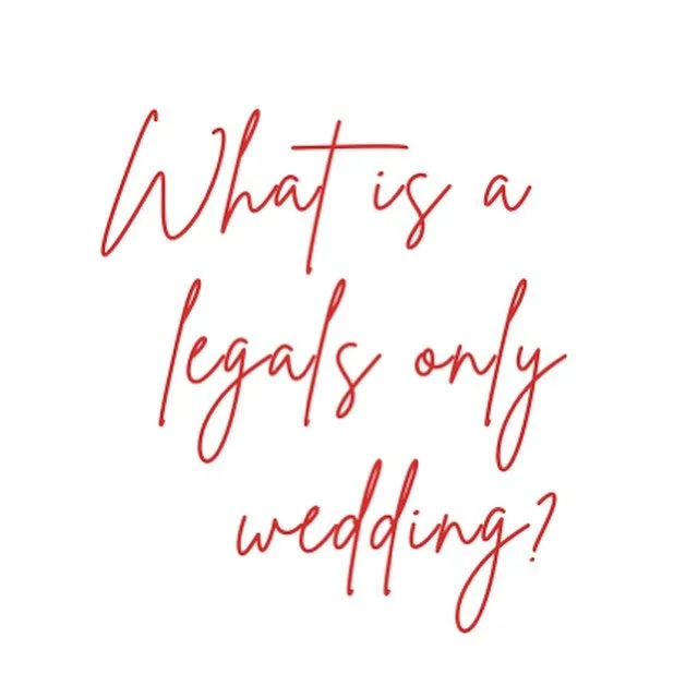 It’s skipping straight to the good bit ❤️ Just you, your lover, two witnesses and a whole lot of love!