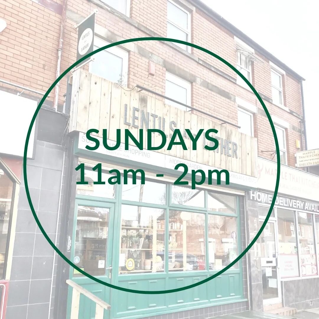 Did you know we open on Sundays? 11am until 2pm on the first and third Sunday of the month. 

That means we're here today, so if you haven't been before why not pop in for a browse and see what we're all about?!

See you there...

107 Stockport Road