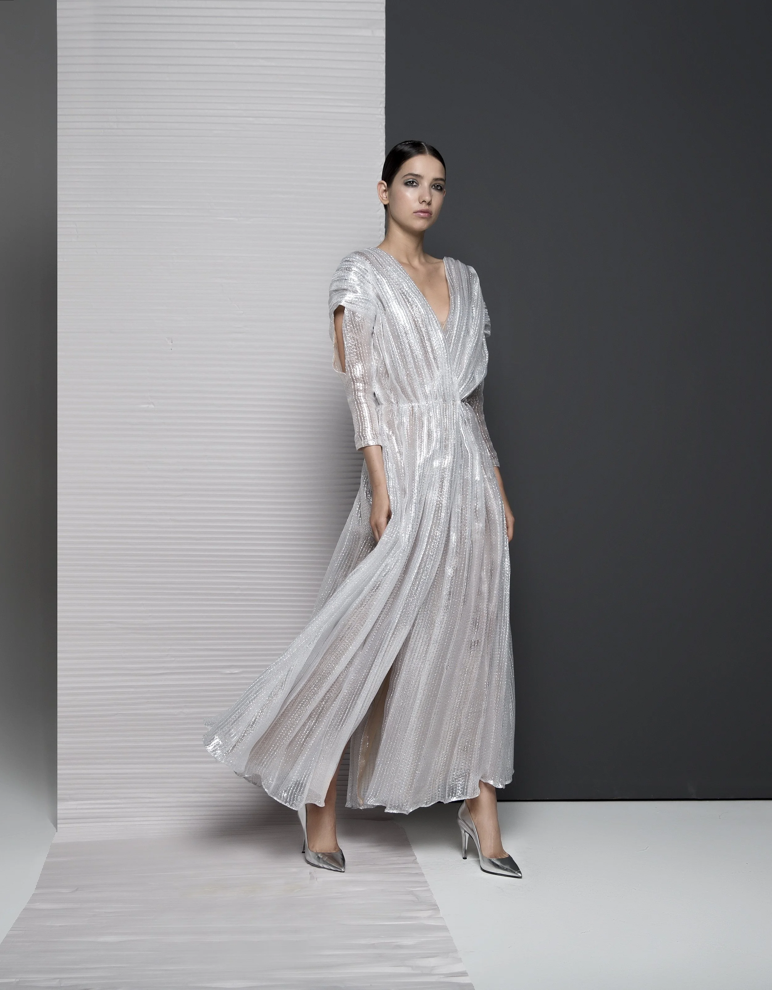 FW18036 ABELLA DRAPED WRAP DRESS