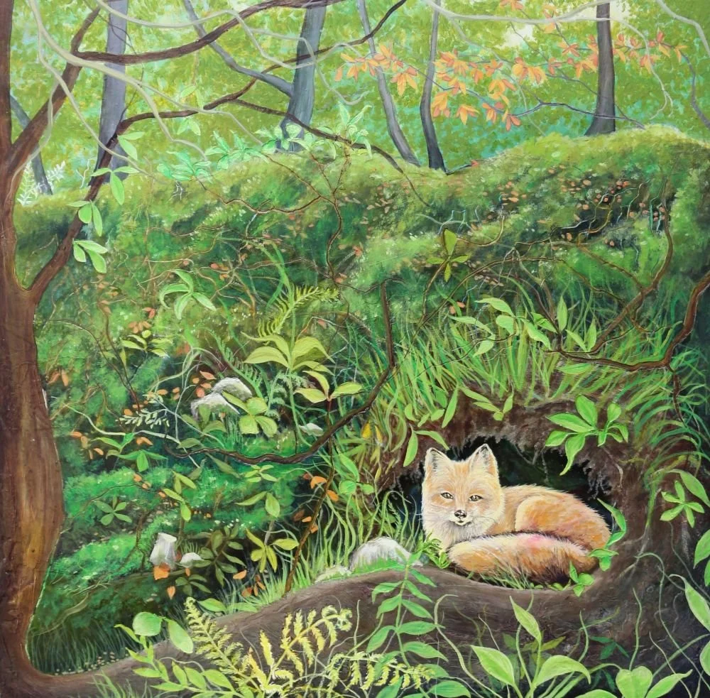 Nature's Blanket, mixed media on cradled panel, (approx) 40cm x 40cm x 5cm (resized for website).JPG