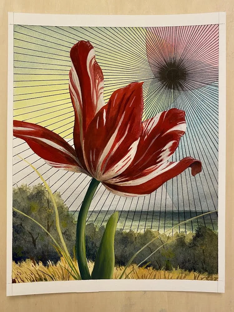   PEARL COWAN    Radiant Void   Watercolor, gouache &amp; ink on paper  8×10 inches   $1,200  