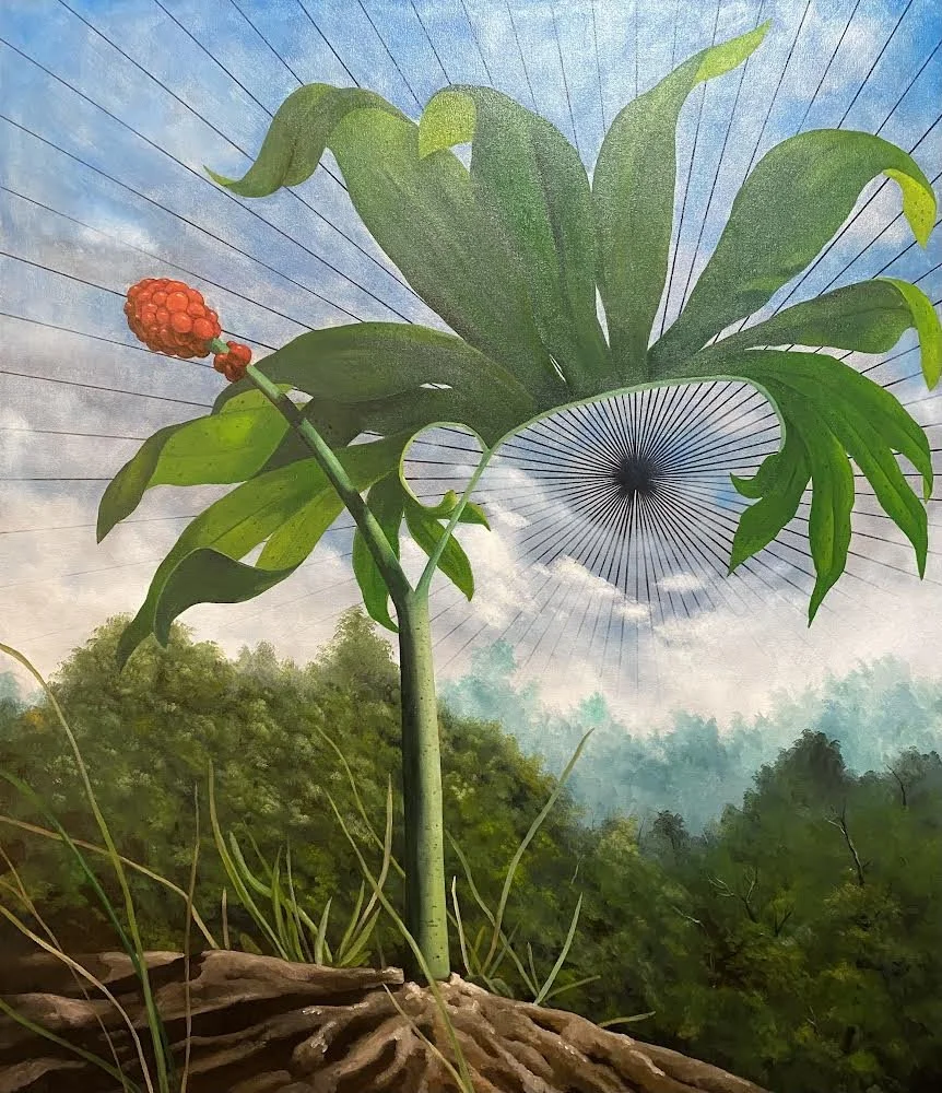   PEARL COWAN   Radiant Void  Oil, acrylic, &amp; flashe on canvas  54 x 46 inches   $5,000  