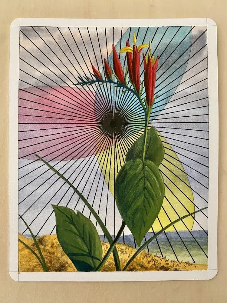   PEARL COWAN    Radiant Void   Watercolor, gouache &amp; ink on paper  7 x 5.5   $1,000  