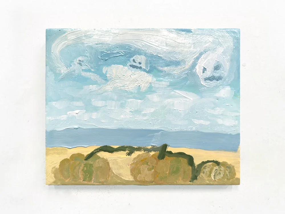   TAVIN DAVIS    Day 119    Some Spirits   Oil and wax on panel  8 x 10 inches   $2,000  