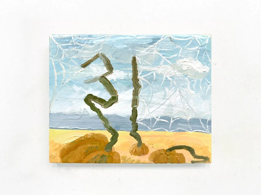   TAVIN DAVIS    Day 118    31 in October   Oil and wax on panel  8 x 10 inches   $2,000  