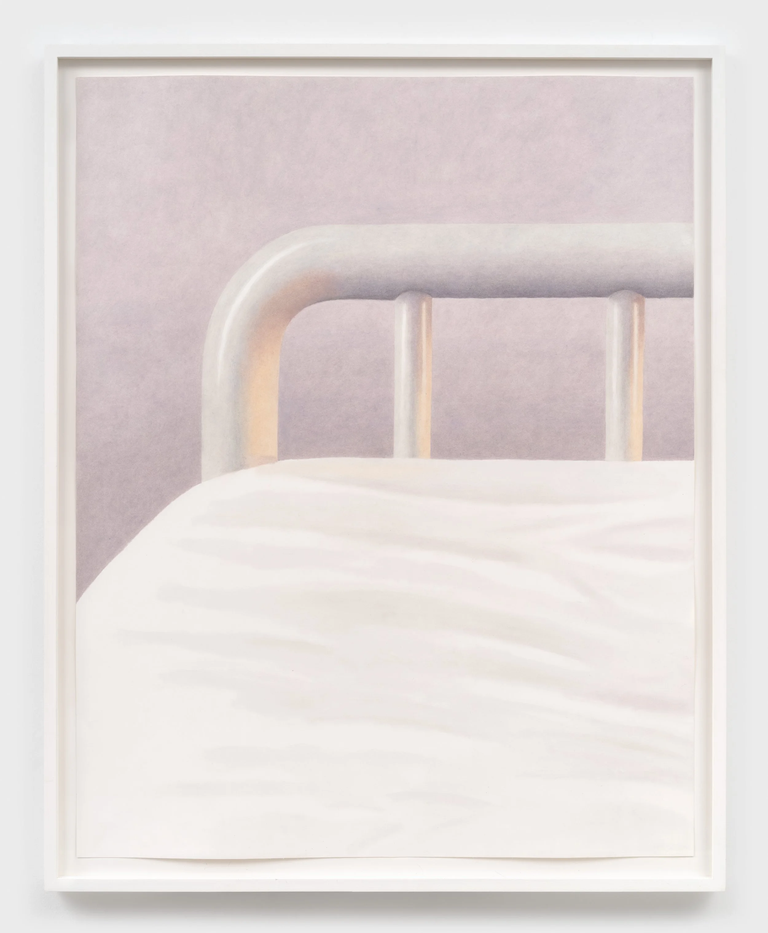   RACHEL DOMM    Bed Frame   Oil pastel on paper  38 x 30 inches   $3,800  
