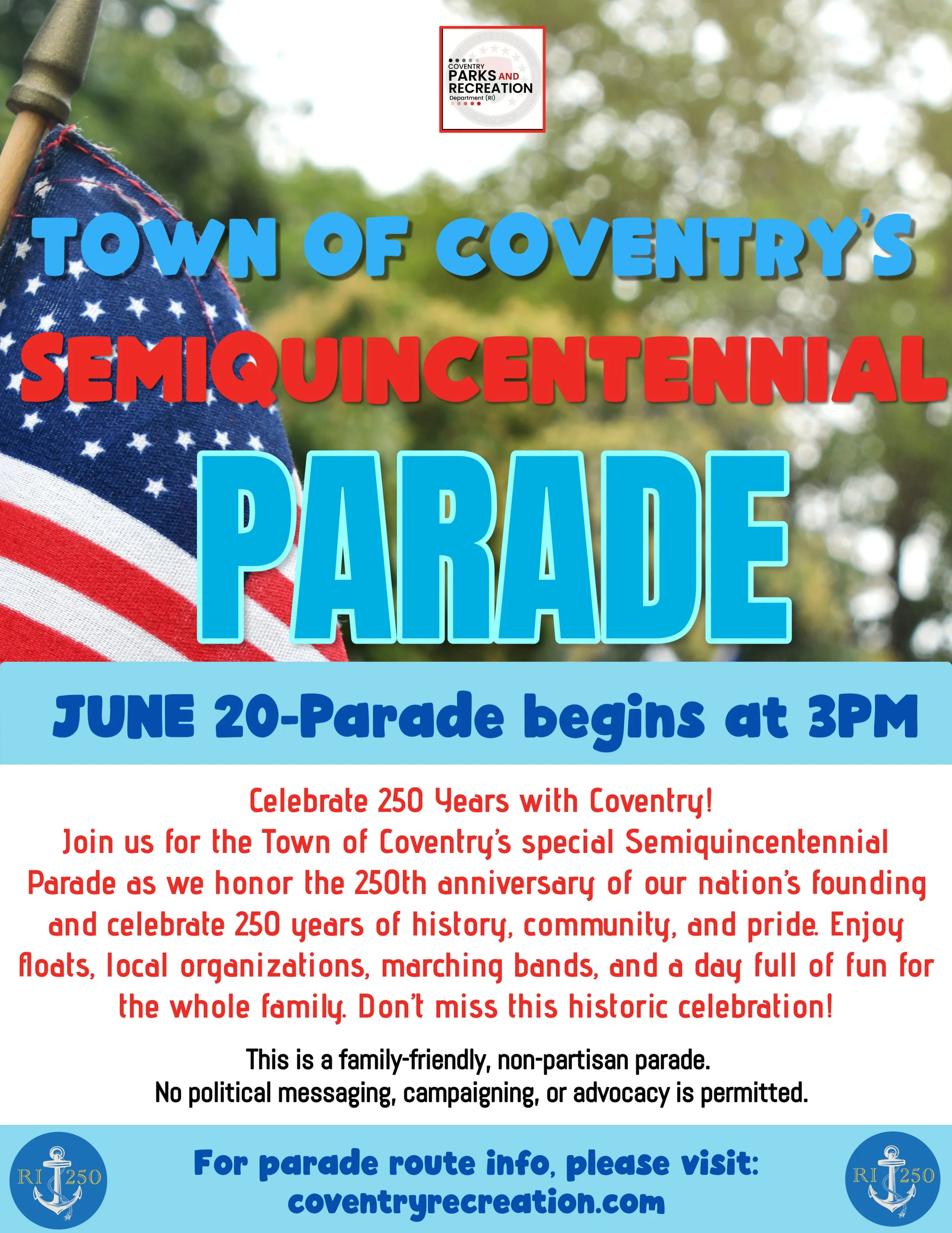 Coventry Semiquincentennial Parade