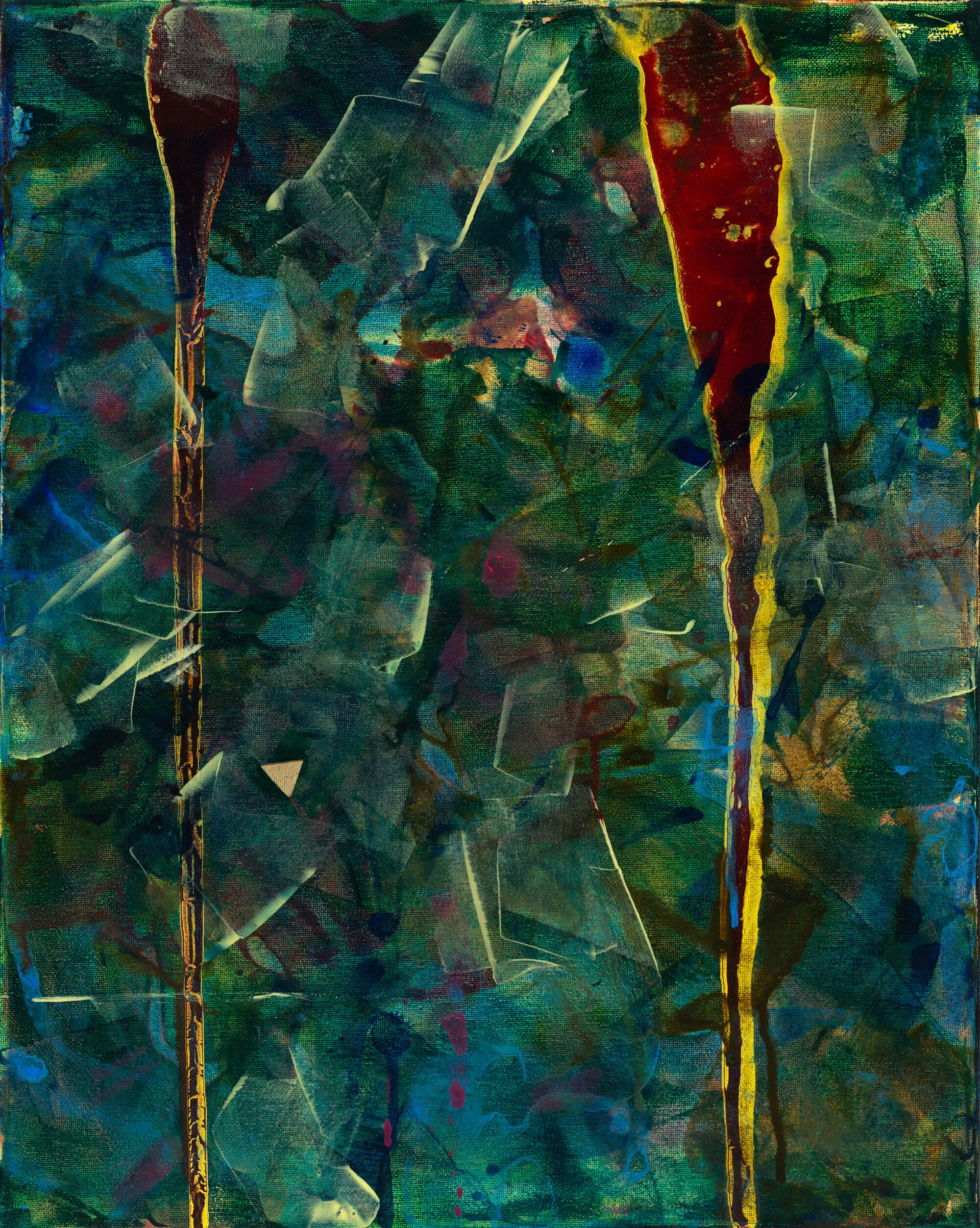 Propagate II | acrylic on canvas | 16 x 20 x .5 | 2020 | in studio