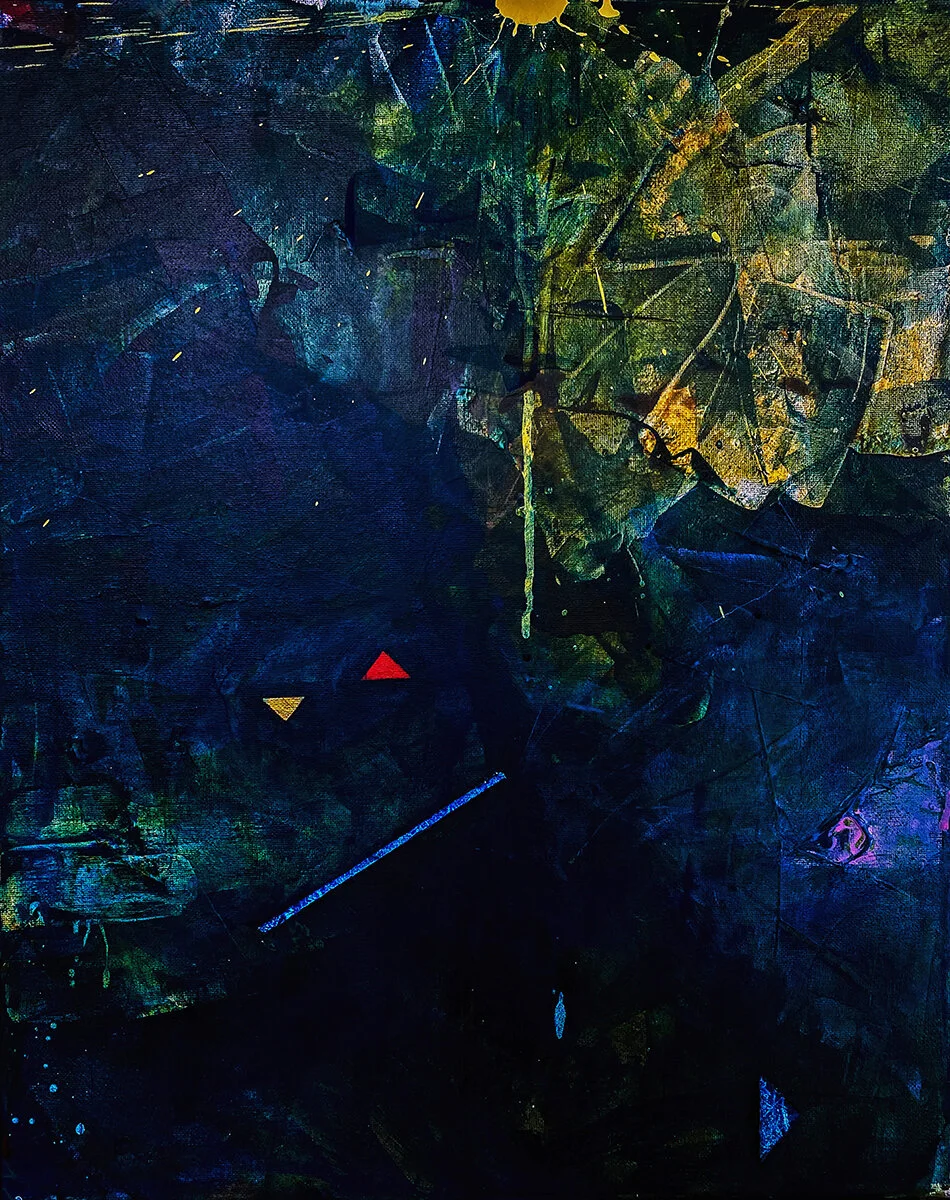 New Moon | acrylic on canvas | 16 x 20 x .5 | 2020 | in private collection