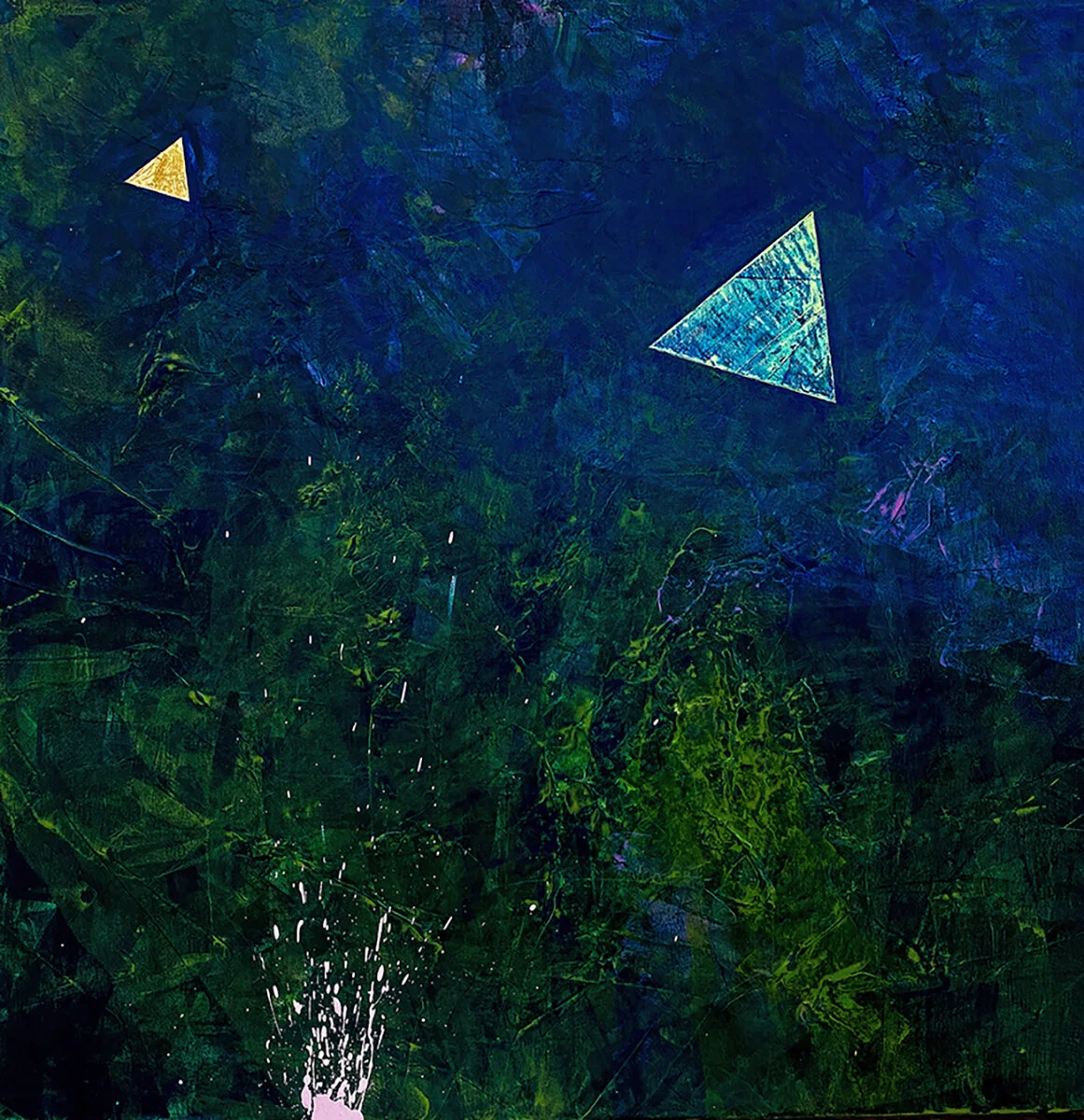 World Time | acrylic on canvas | 24 x 24 x  7/8 in | in private collection