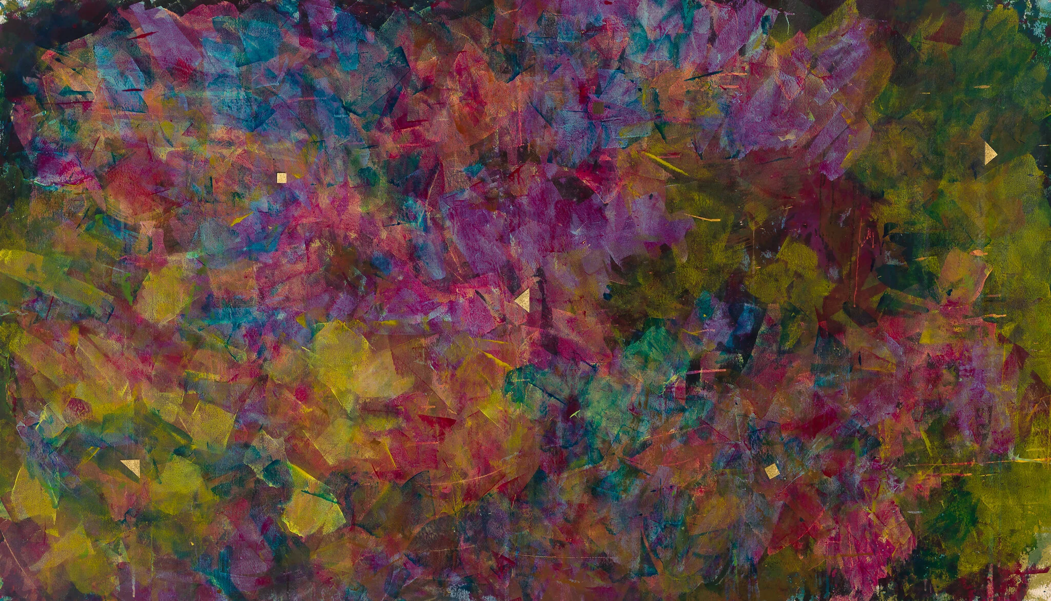 The march of intelligences | acrylic on canvas | 48" x 84" x 2" | 2021 | in studio