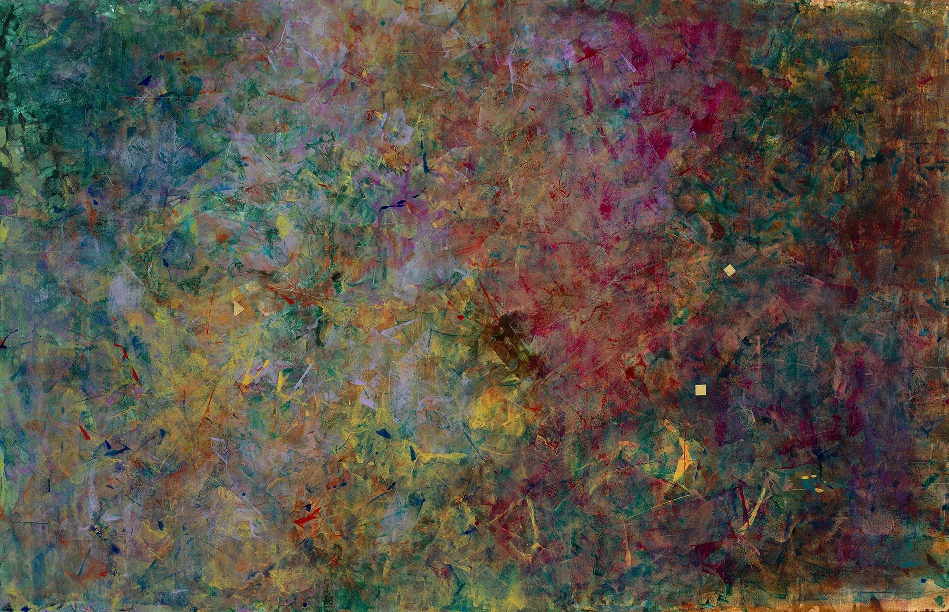 This is only one of many worlds | acrylic on canvas | 48" x 84" x 2" | 2021 | in studio