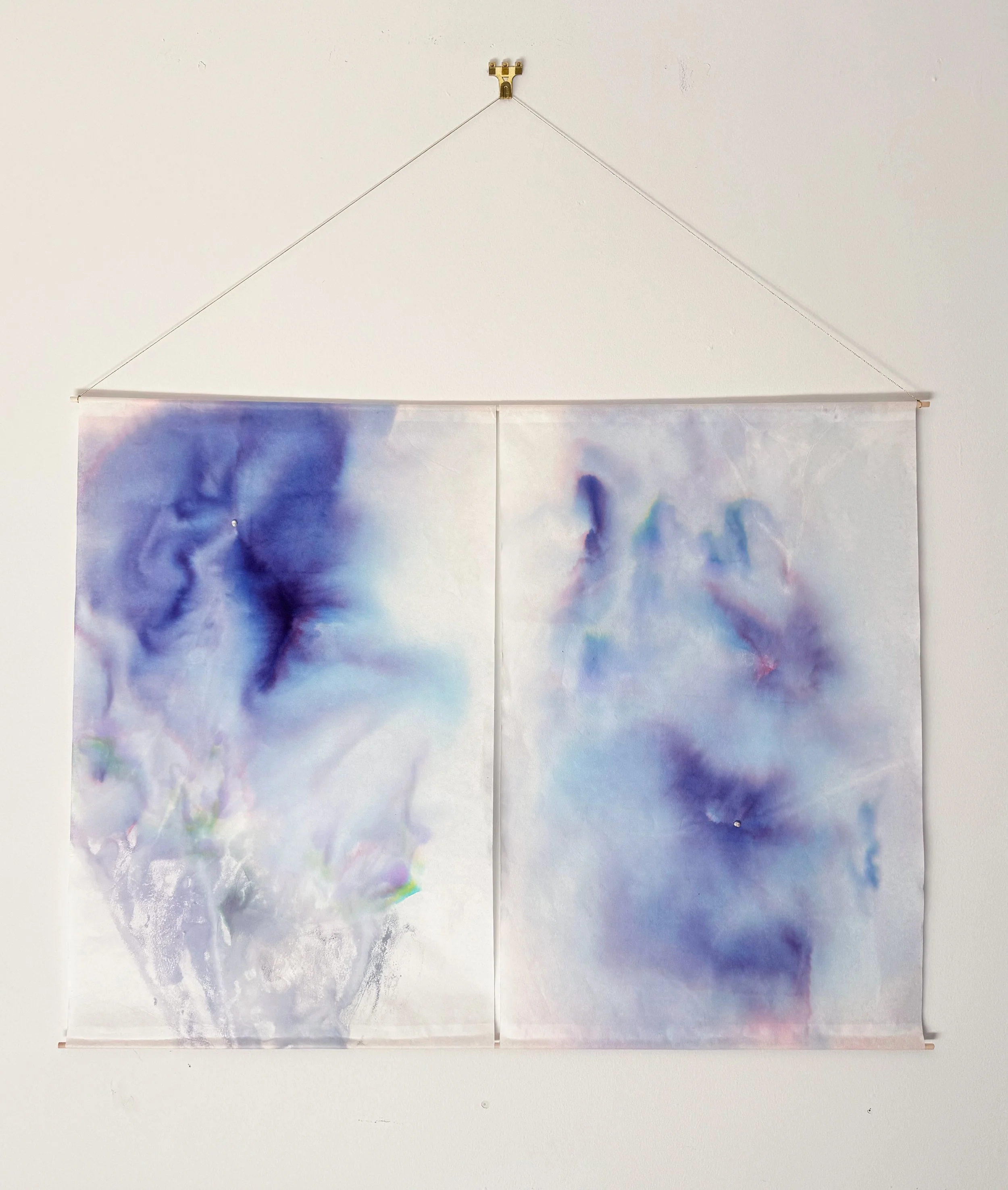 Intermarriage | rice paper, wood, antique thread, seed pearl, bottled ink | 2026
