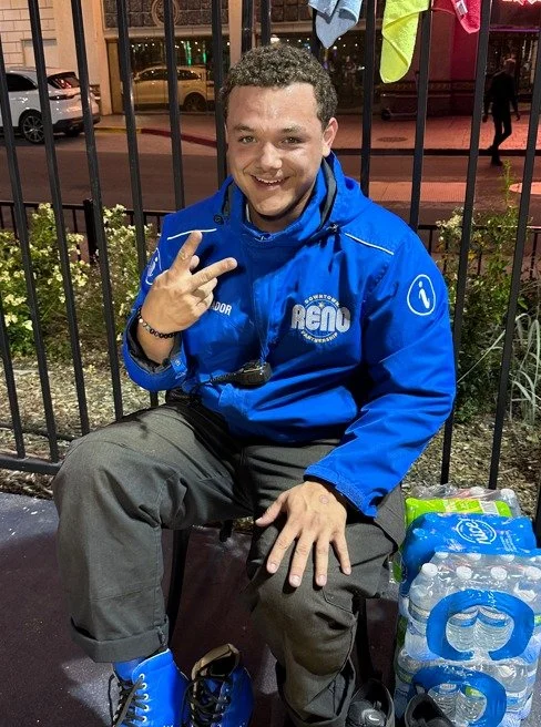 Thank you for being so caring, Downtown Reno Partnership Ambassador Marlon! We're so proud of you! 