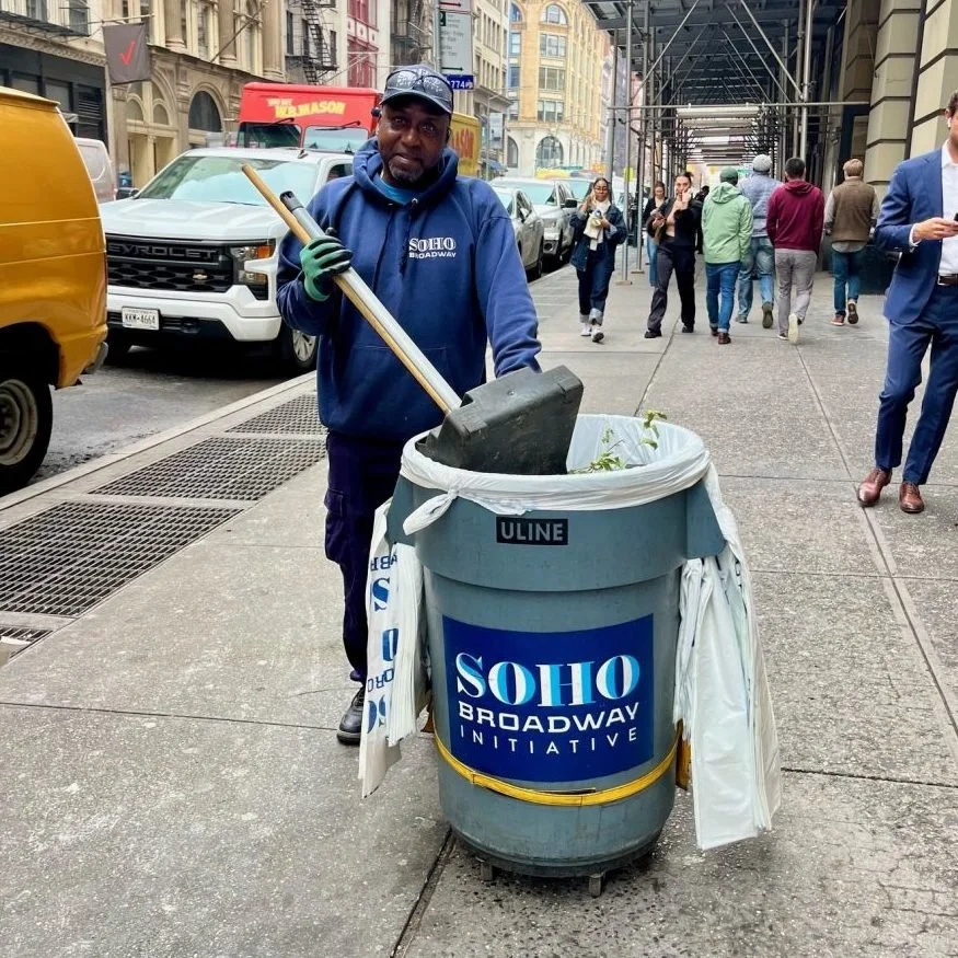 The SoHo Broadway Initiative Clean Team is on the job!