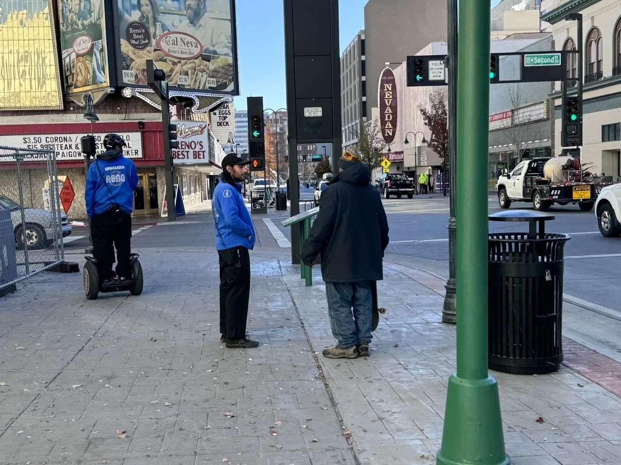 Welcome, Ambassador Kevin, newest member of the Downtown Reno Partnership Social Outreach Team! 