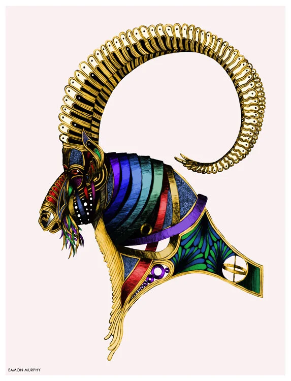 Capragraph II - 2018, pencil, digital