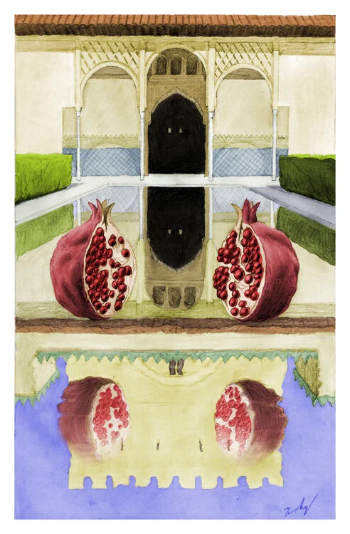 Las Granadas - 2016 pencil, digital
