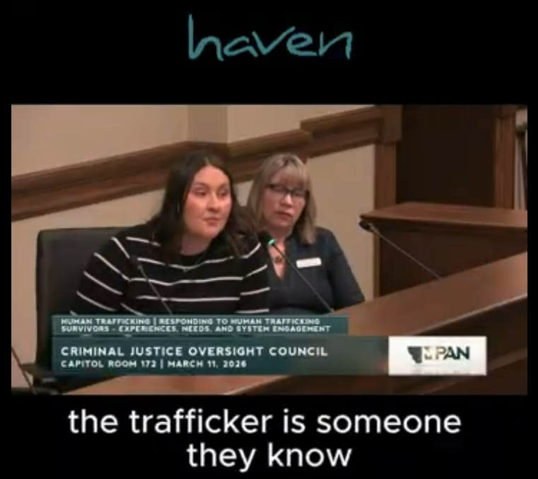 Haven, en un llamamiento a los legisladores: existe un gran solapamiento entre la trata de personas y la violencia doméstica