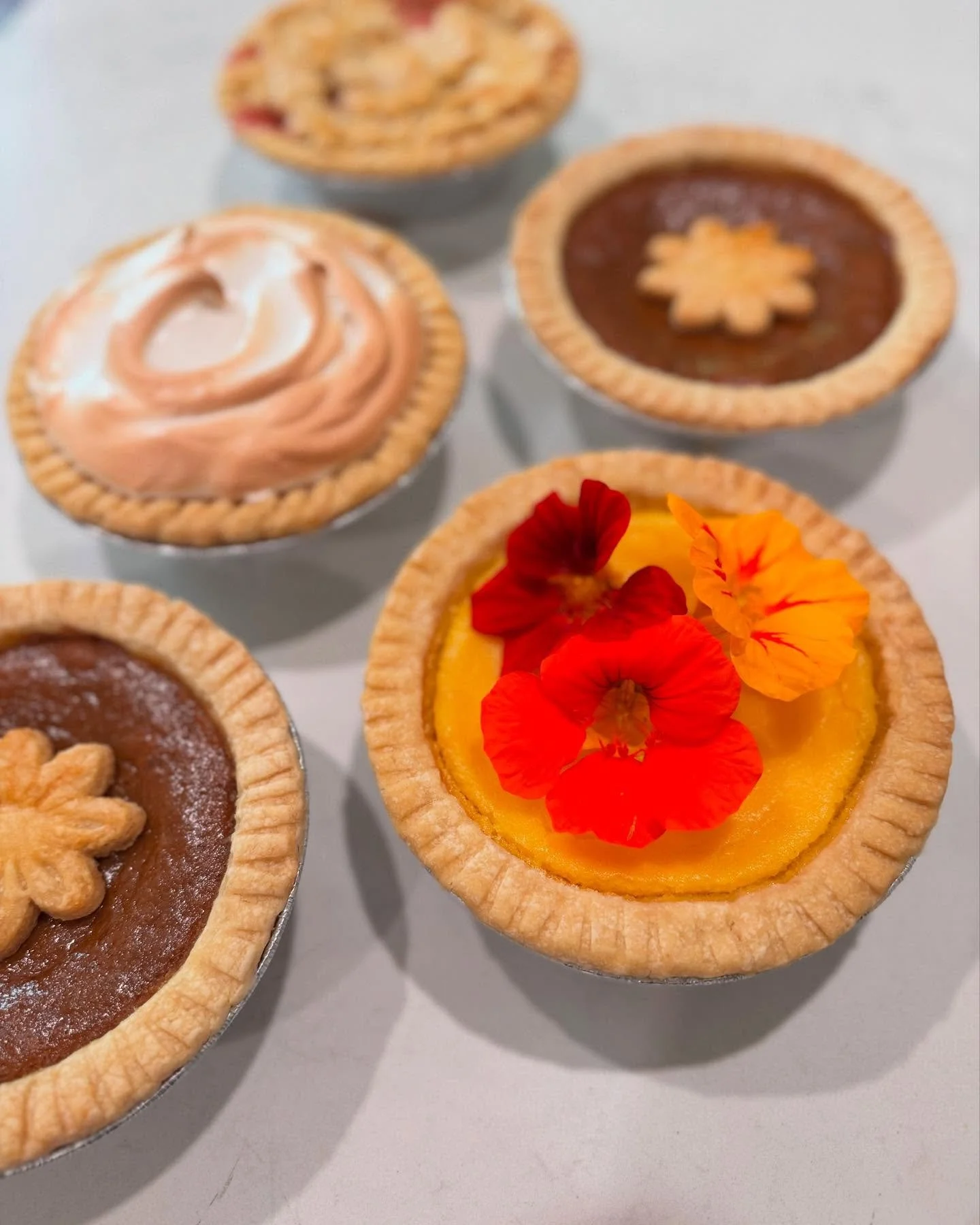 Happy Mothers Day!  Lemon Tart, Strawberry Rhubarb, Cheesecake and Pumpkin &ldquo;cause Mama likes what she likes!&rdquo; and more at Karl the Store today #homemadepies #sausalito #mothersdaypies