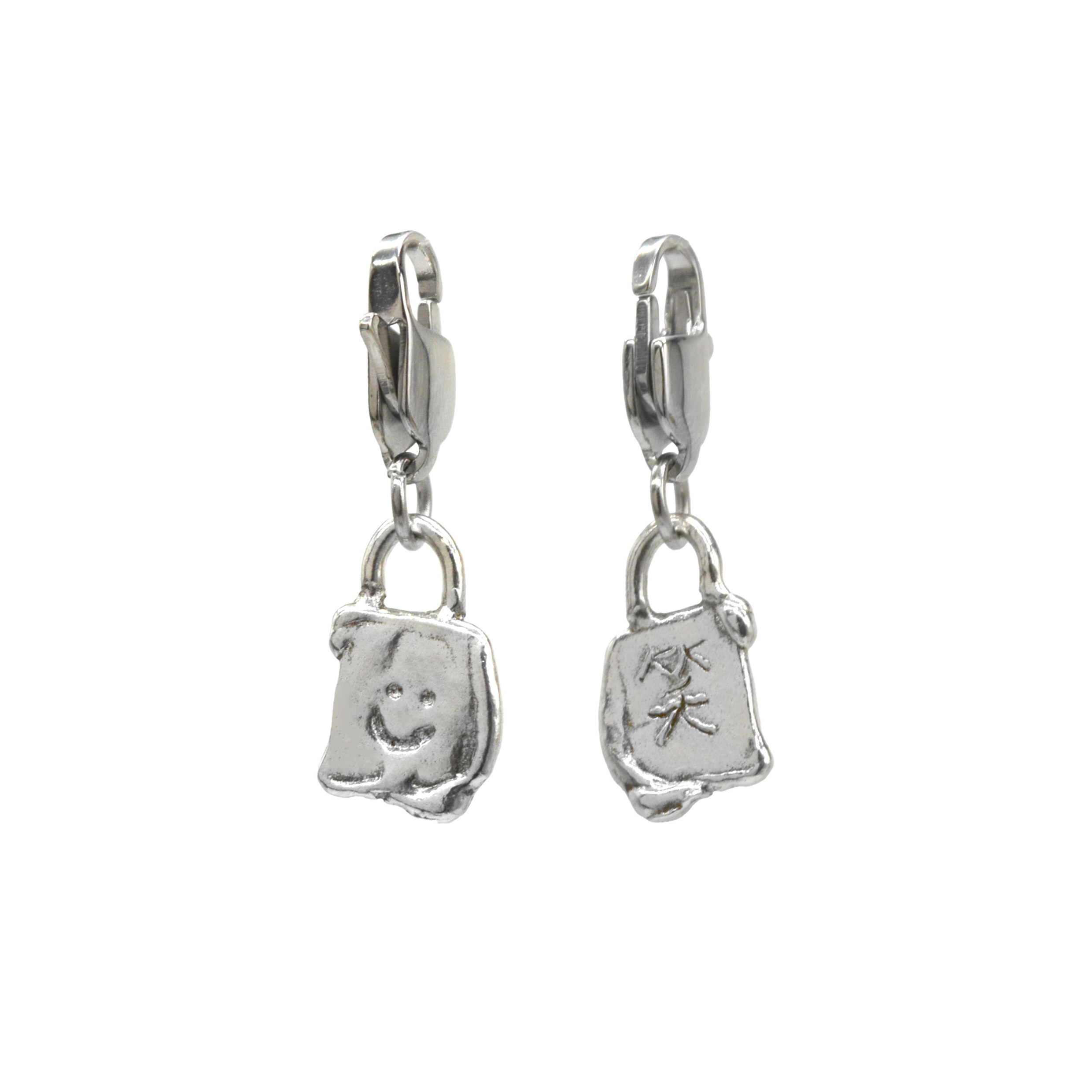 Smiley Double Sided Tag Charm