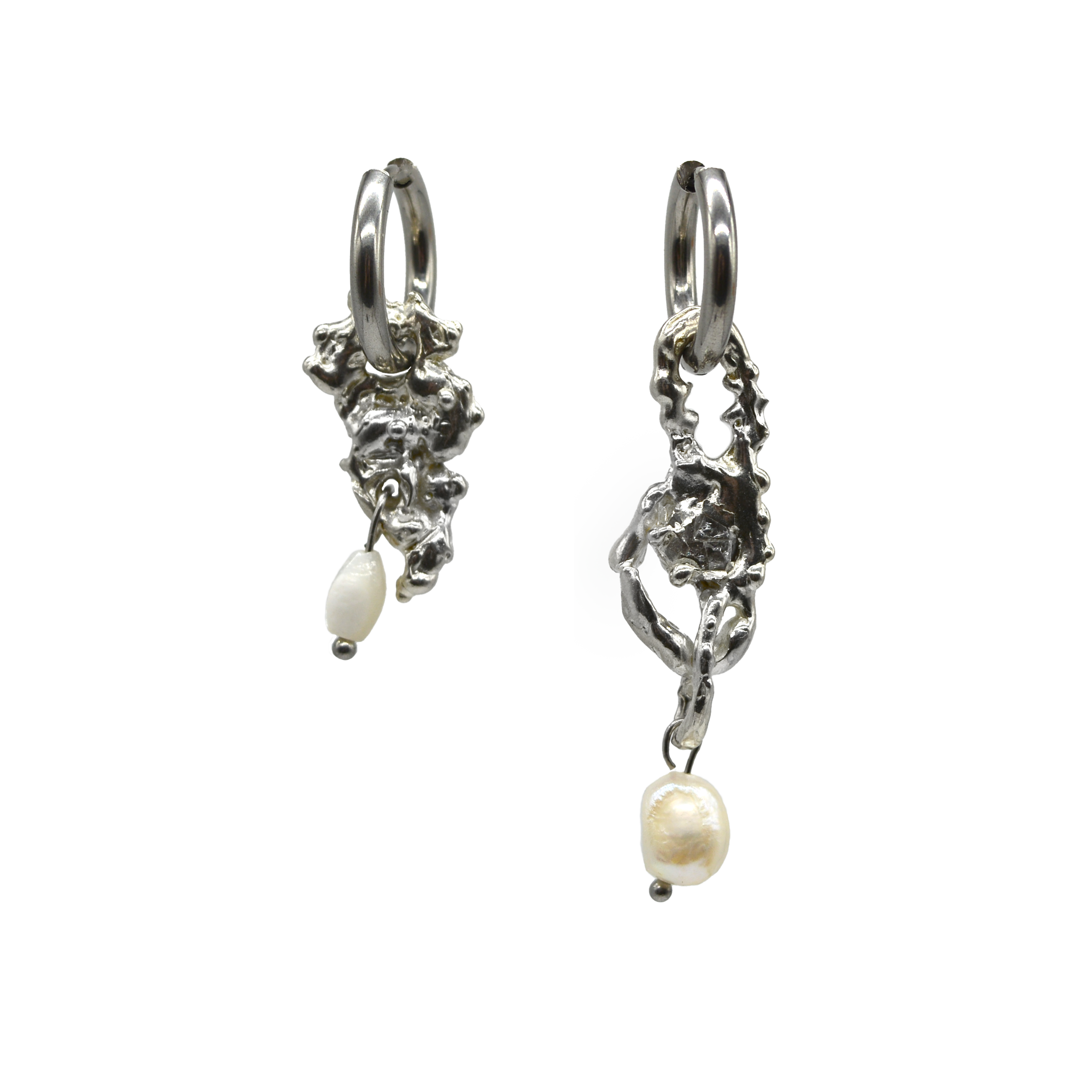 Molten Cactus Earrings - One of a kind