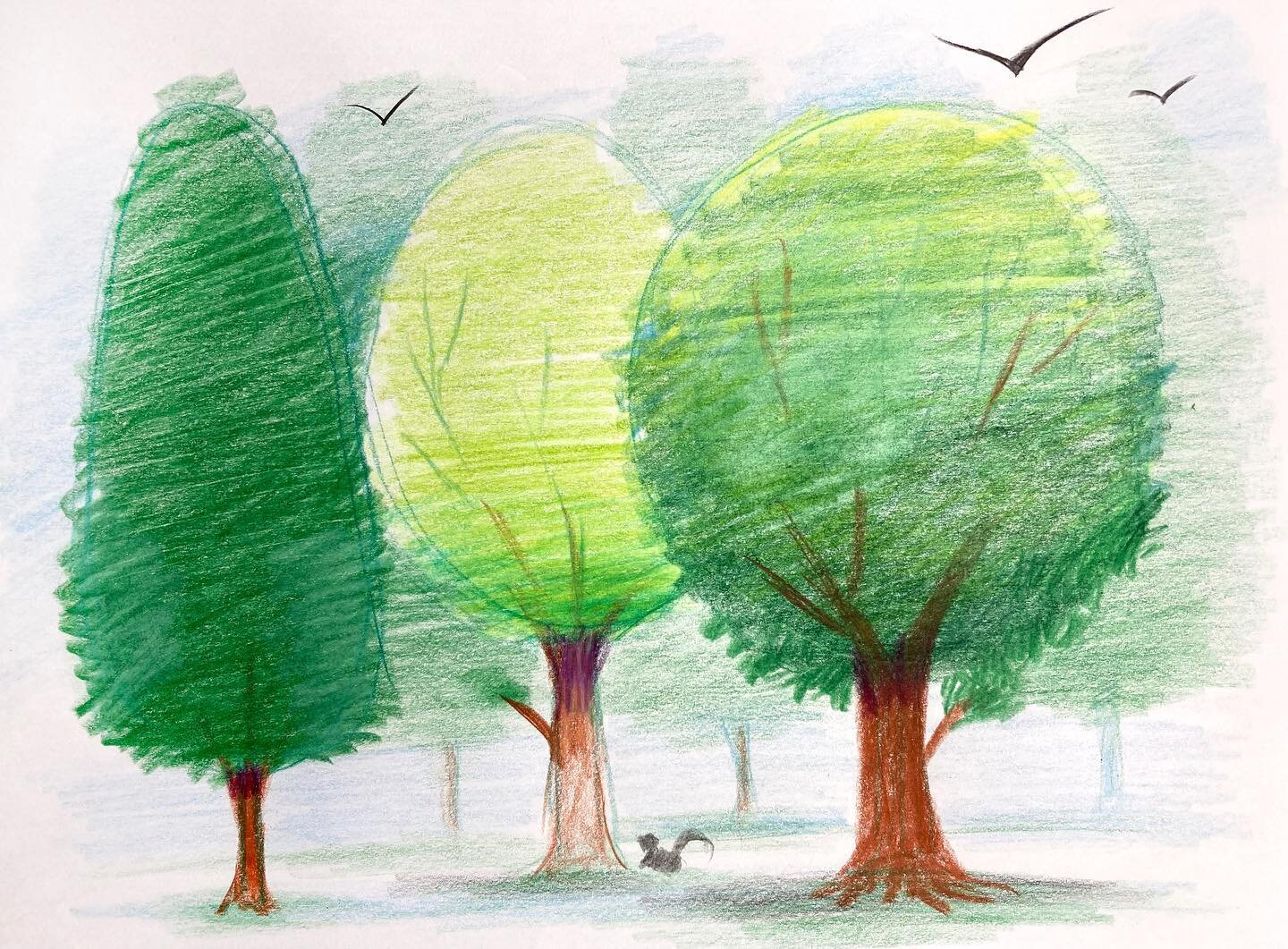 This is the colored pencil artwork trees showed to our colored pencil students! Message us if you are interested in taking colored pencil class with us!! 😀😀😀😀
#charlotteartstudio  #parents #art #fineart #creativity #arteducation #elementaryart #c