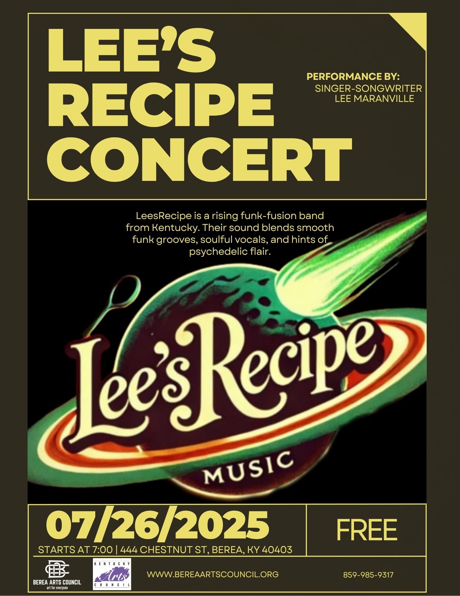 Lee's Recipe Live Performance