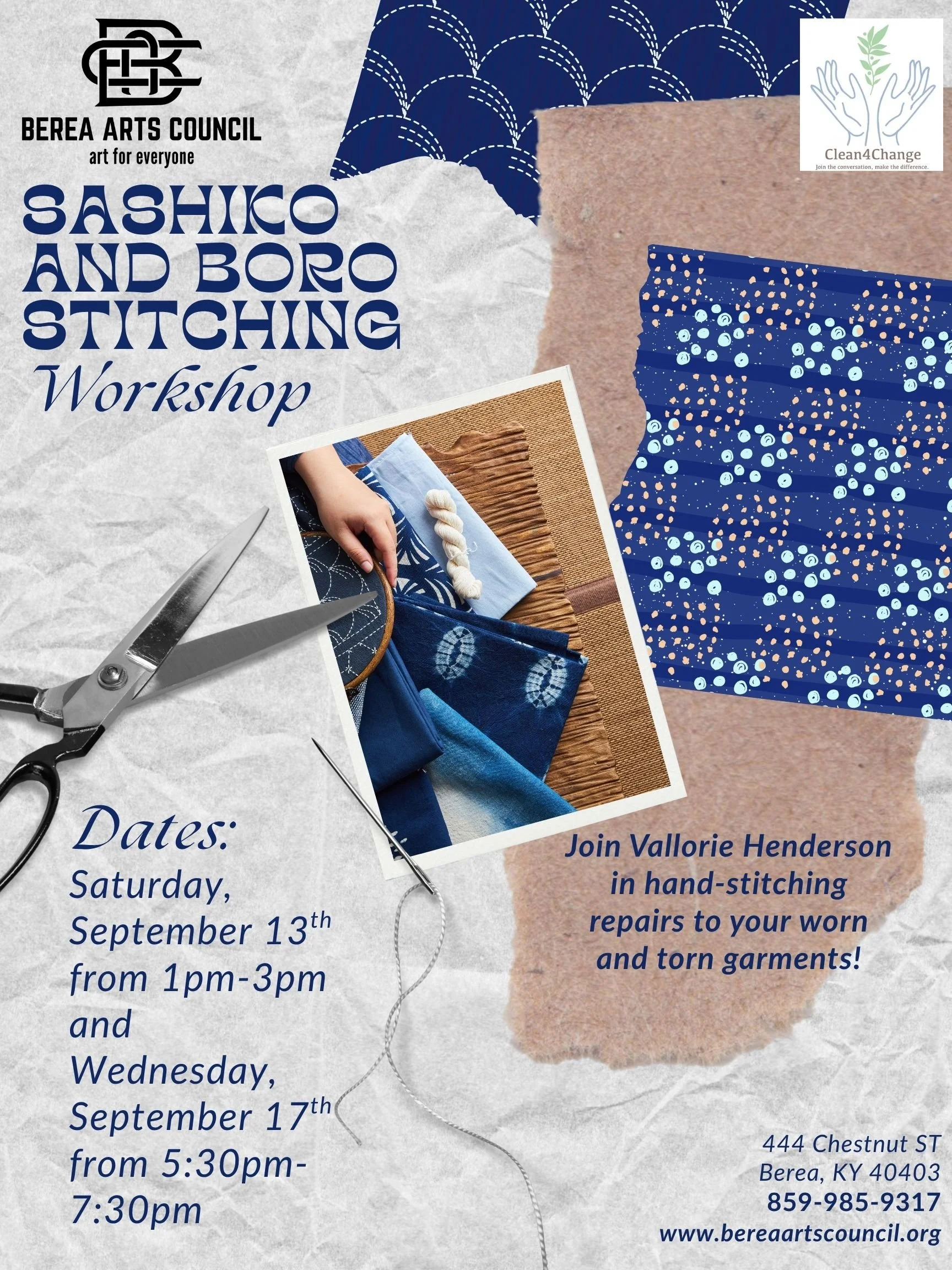 Interwoven: Sashiko and Boro Stitching- Session 1