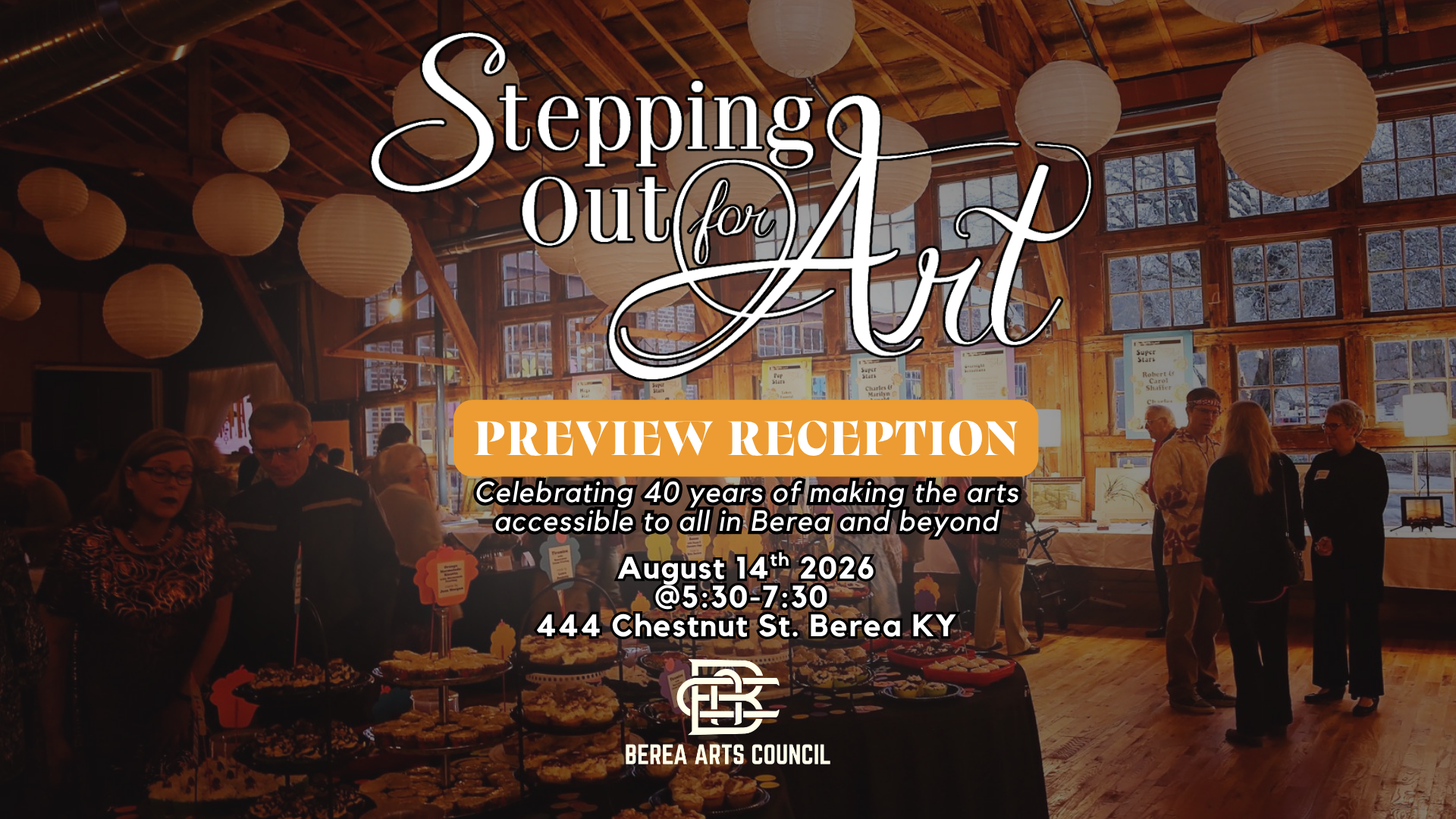Stepping Out for Art Preview Reception
