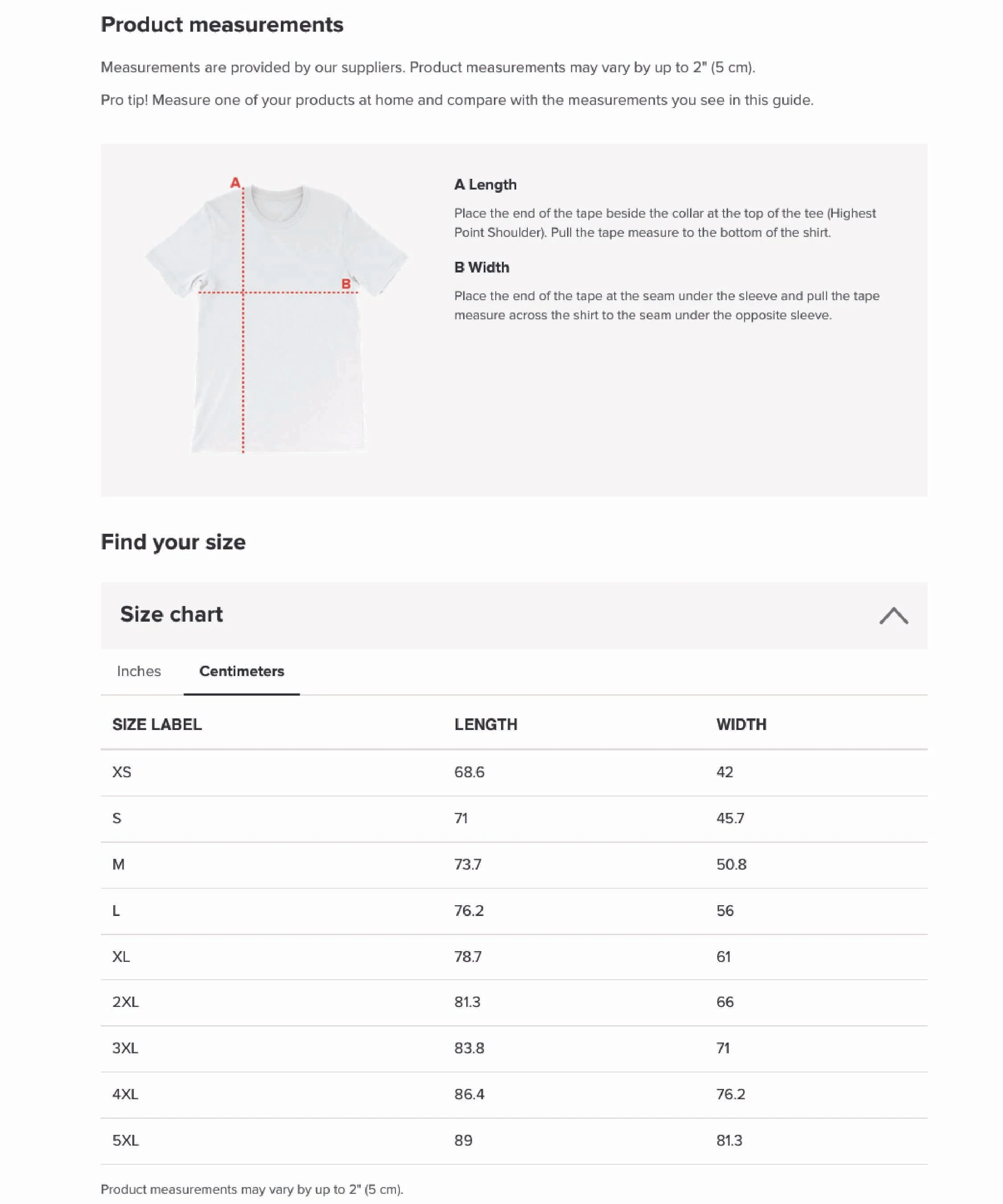 Bella Unisex Staple tshirt product cm.jpg