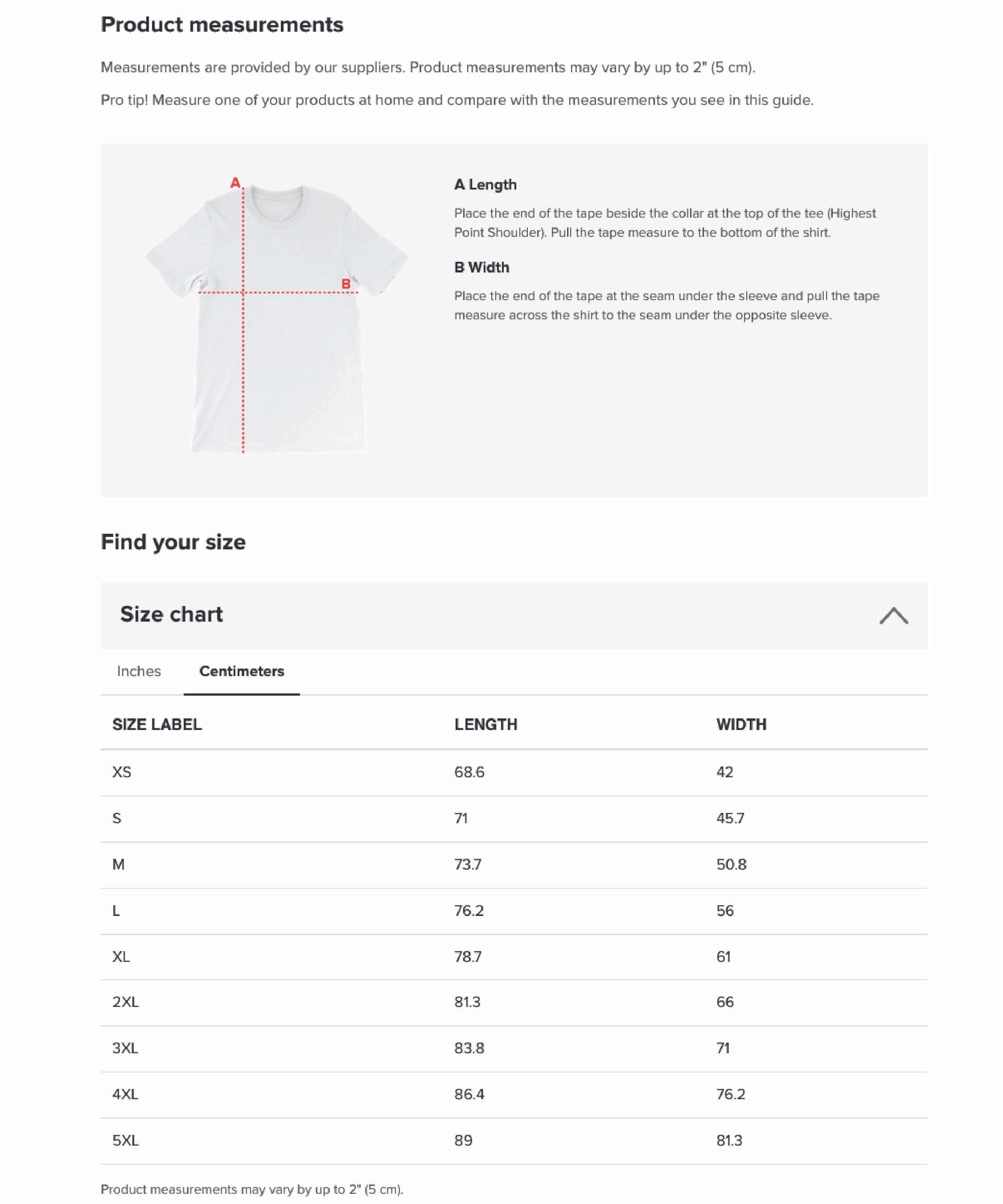 Bella Unisex Staple tshirt product cm.jpg