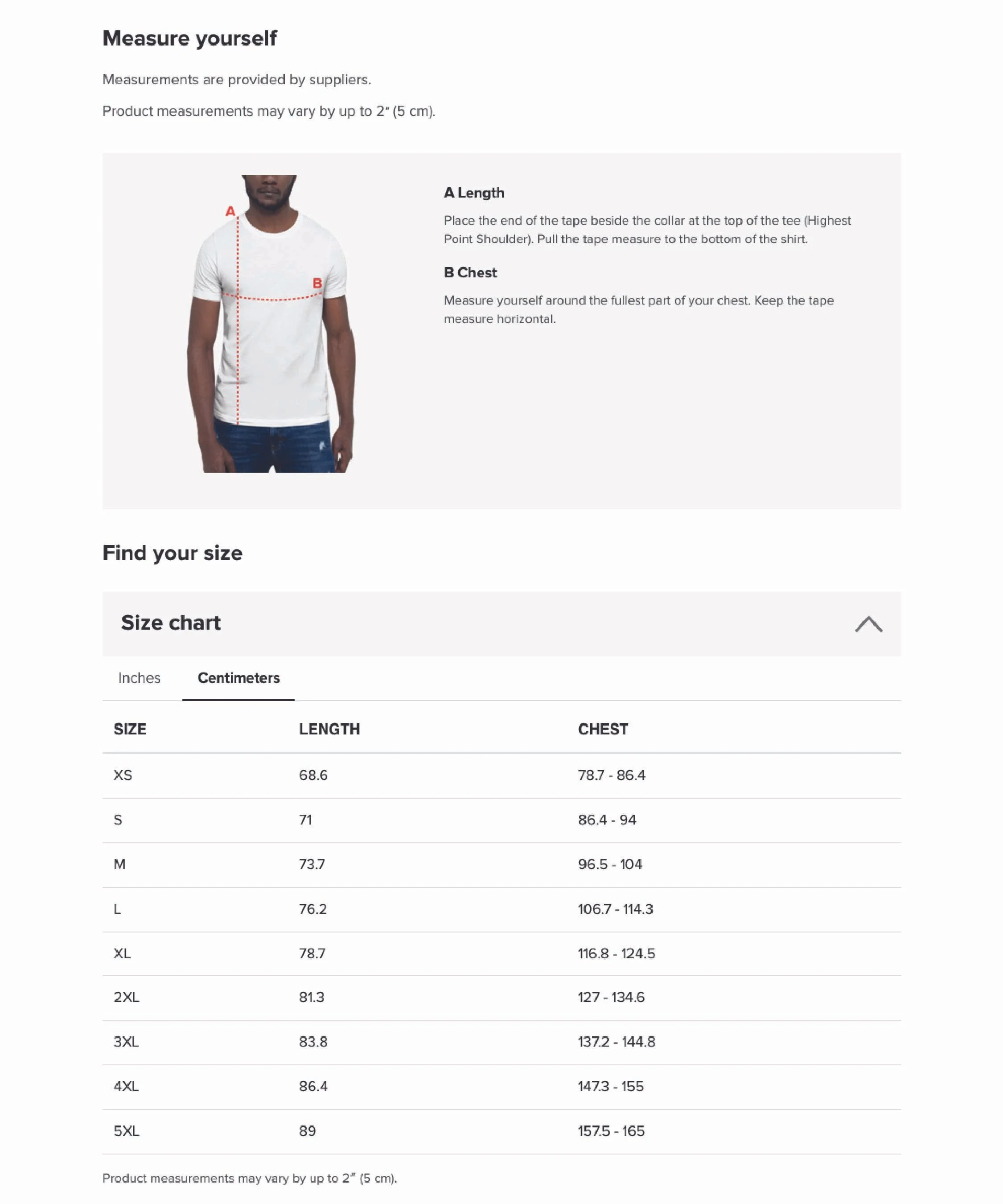 Bella Unisex Staple tshirt body cm.jpg