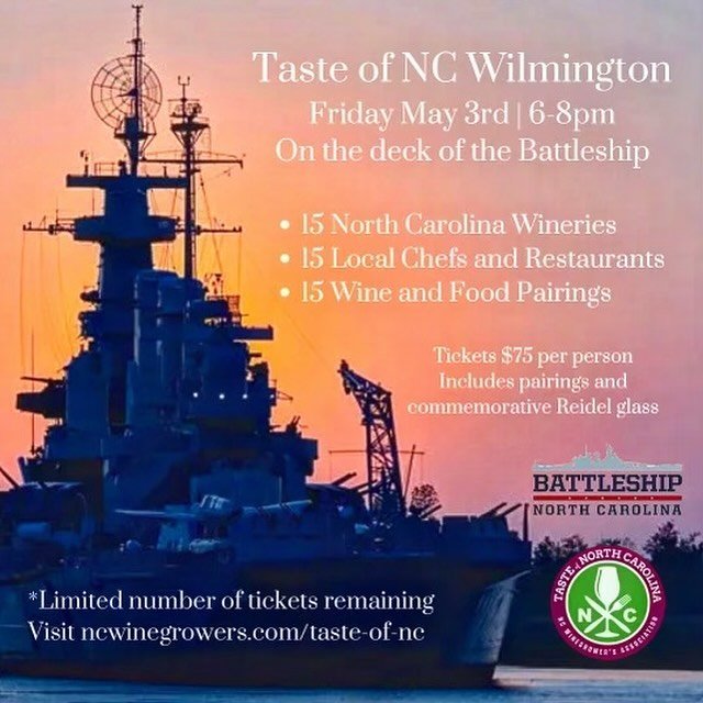 Check out this cool event hosted by the NC Winegrower&rsquo;s Association. Tickets are still available!

#ncwine 
#visitnc