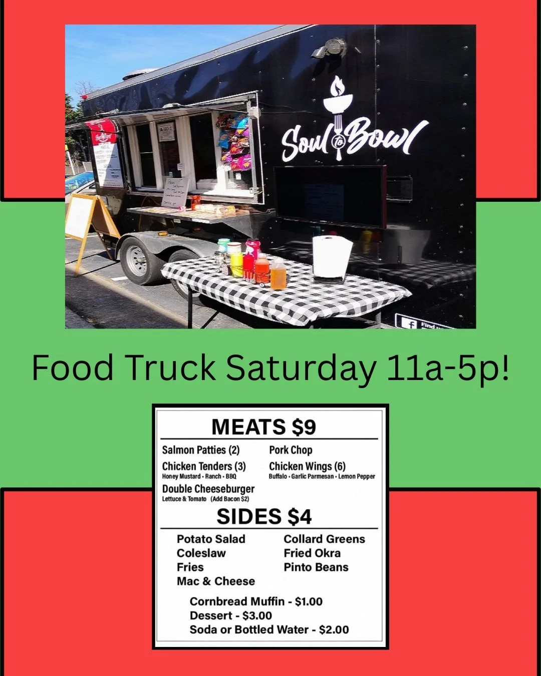 Soul to Bowl is at Shadow Springs this Saturday!
Join us from 11am&ndash;5pm for a cozy pre-holiday afternoon at the vineyard. Soul to Bowl will be serving salmon patties, wings, pork chops, cheeseburgers, and all the classic Southern sides.

Grab a 