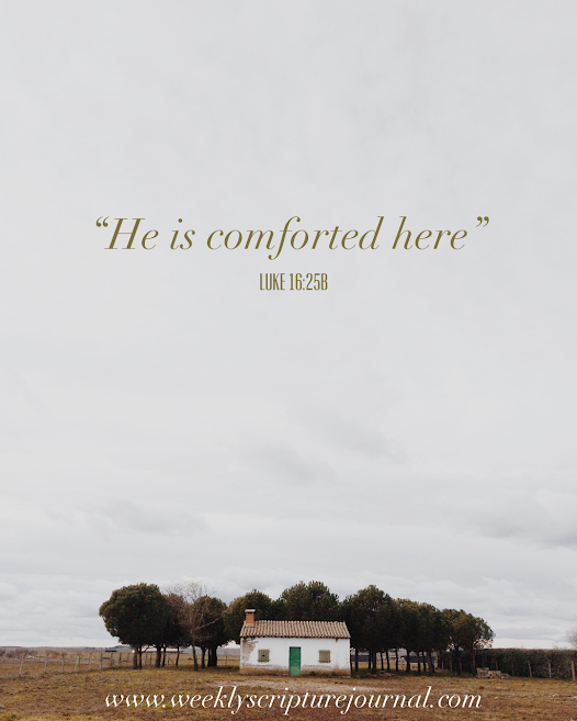 He is comforted