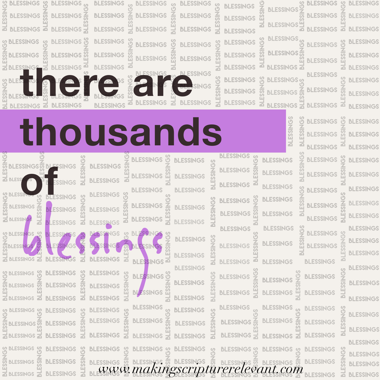 Thousands of Blessings