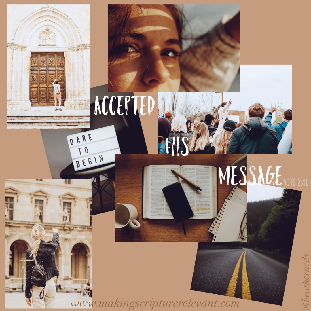 Accepted His Message