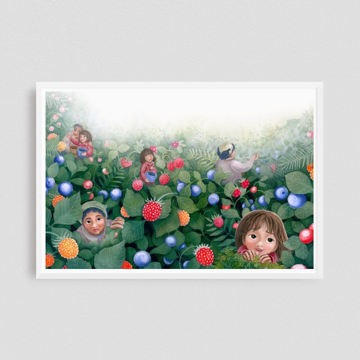 Berry Song has been out for one whole year as of today! Wild how the seasons fly 😮. To celebrate, I&rsquo;ve added a few new art prints from the book to my shop. I&rsquo;ve been meaning to do this for ages, but the return of harvest season feels lik