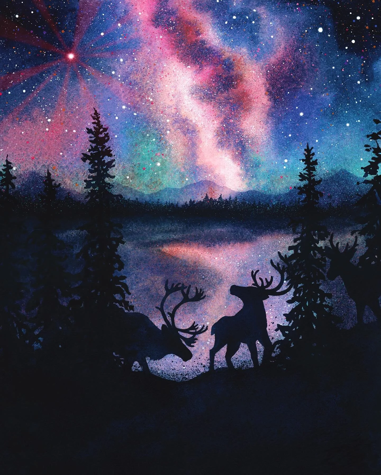 An illustration I created for @nytimes for their article &ldquo;The Man in the Sky: A Traveler Waits in the Stars for Those Willing to Learn How to Look&rdquo; by Joshua Sokol. I received the inquiry exactly one week ago, and it ran in today&rsquo;s 