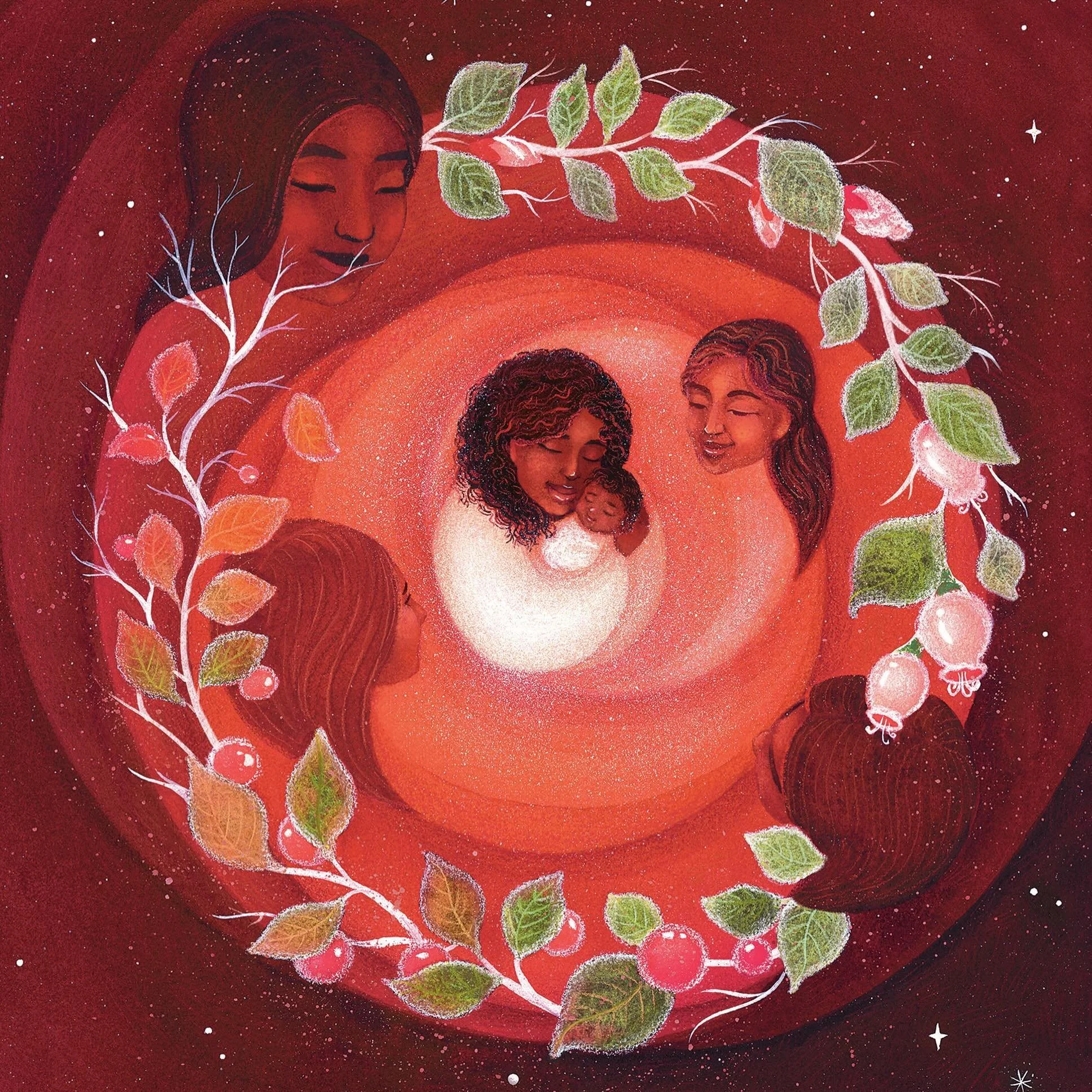 Mamas ❤️
&bull;
One of my illustrations from REMEMBER written by Joy Harjo published by @randomhousestudio