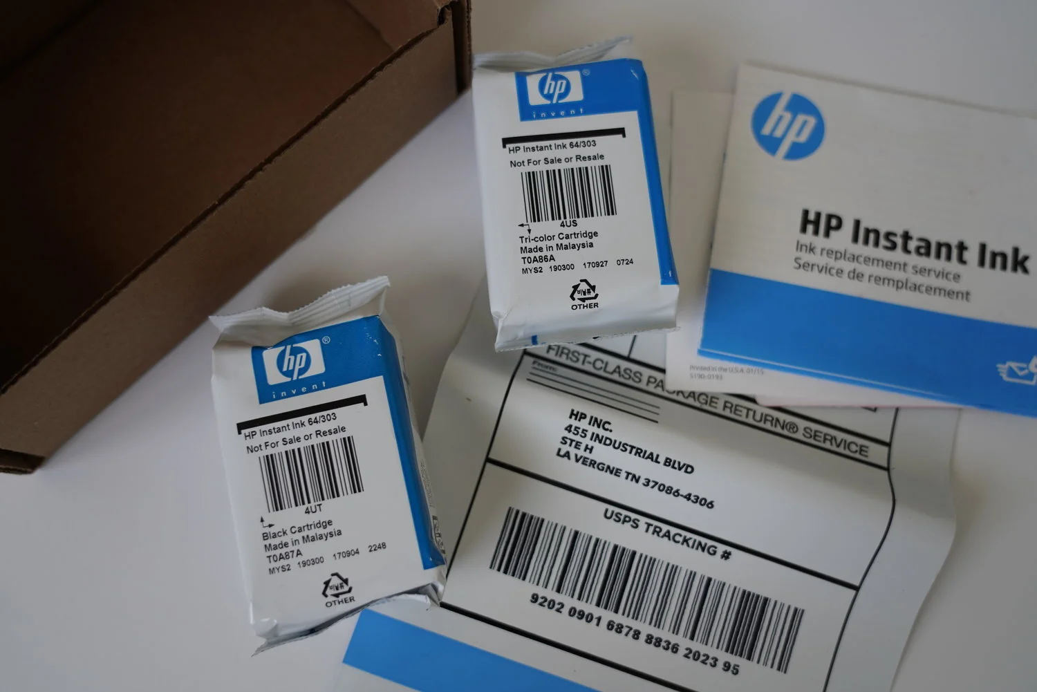 hp instant ink box