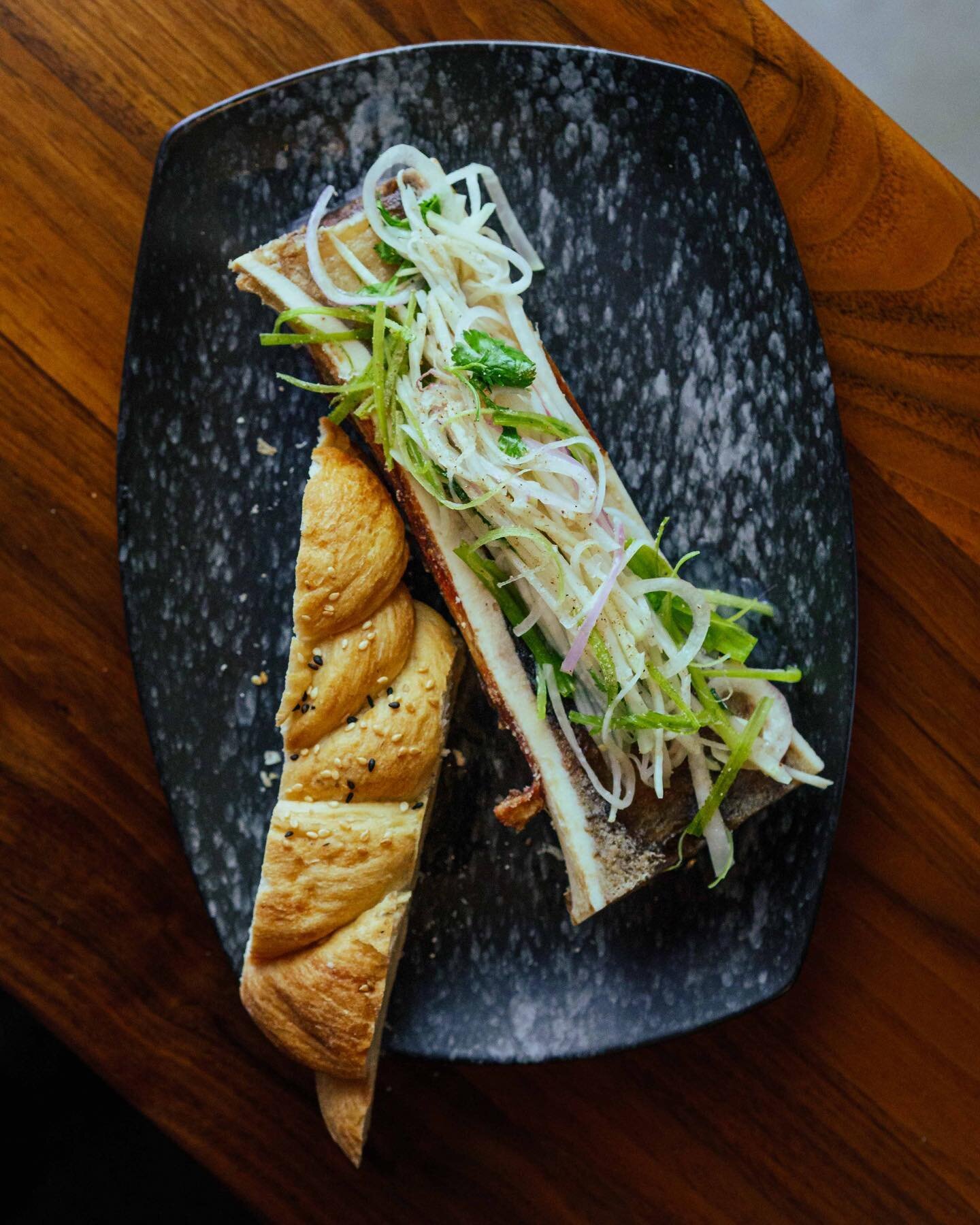Our signature bone marrow is the comfort food you never knew you needed - topped with kohlrabi slaw and a hearty serve of warm, house-baked bread.

And in the Bartholomew spirit, every serve of marrow is accompanied by your choice of a cognac or bour