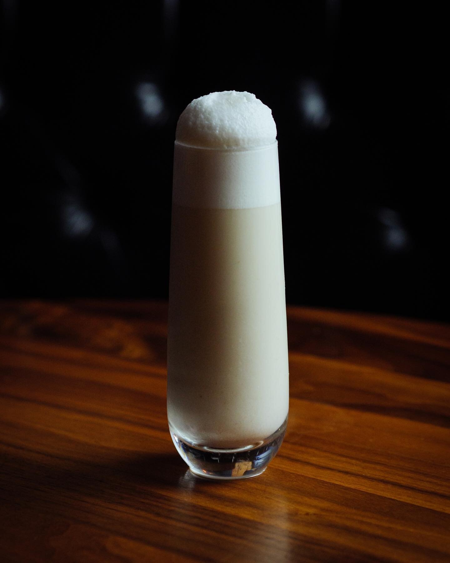 Dana | Hennessey VS, black bean, lemon, egg white, cream, soda, nutmeg⁠
⁠
Named for the Celtic mother goddess, this recipe is rooted in earthly delights and evokes the duality of feminine energy -  levity and groundedness; delicate and powerful all a