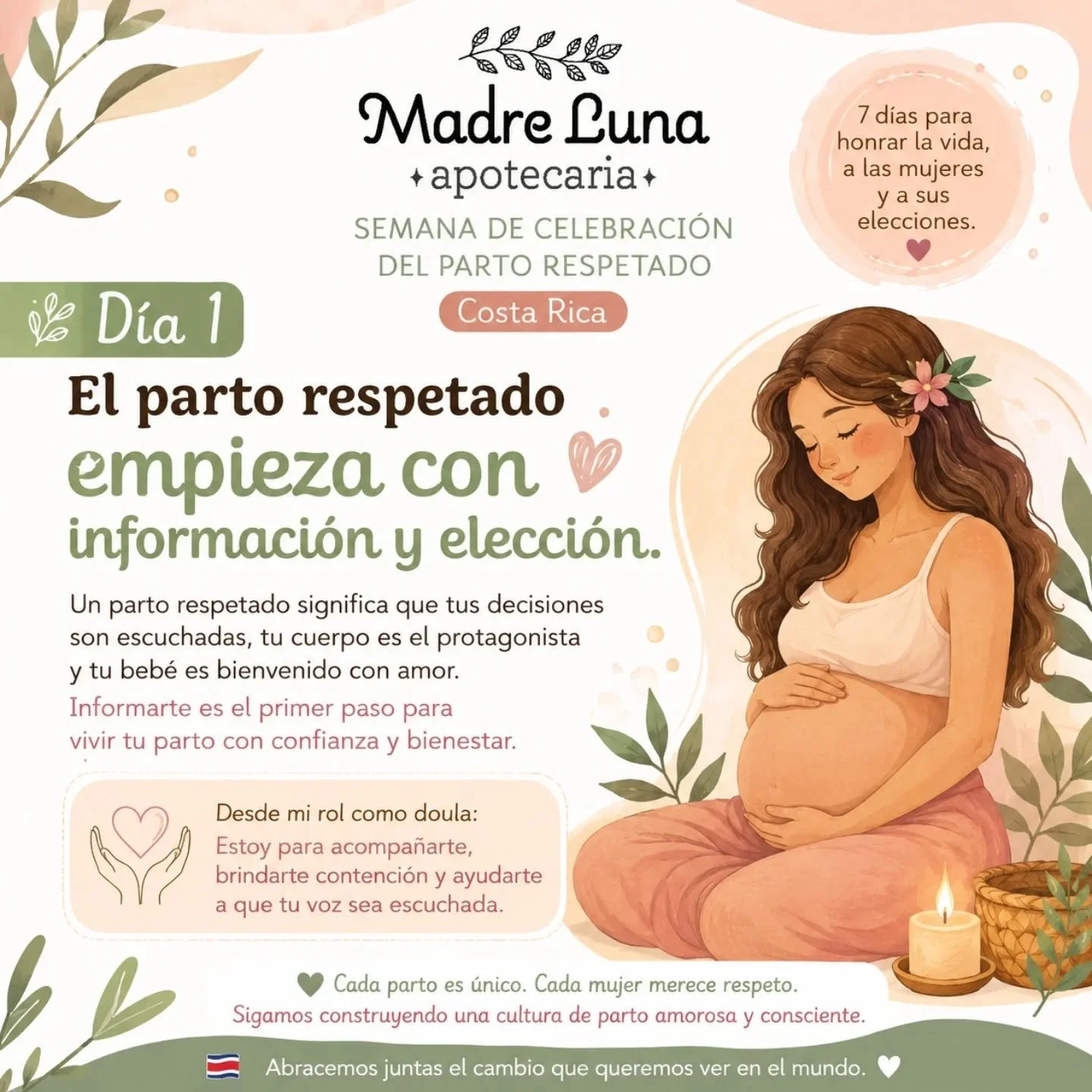 *El parto respetado empieza con informaci&oacute;n y elecci&oacute;n* Tu voz importa, tus decisiones tambi&eacute;n. 🌿
.
Un parto respetado significa sentirte escuchada, acompa&ntilde;ada y segura durante uno de los momentos m&aacute;s importantes d