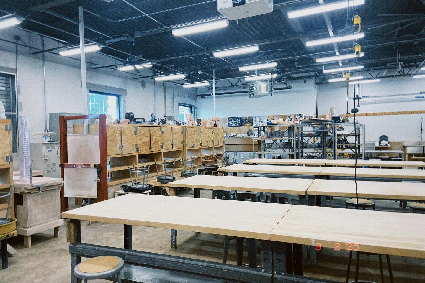 First day of school vibes! So excited to be teaching Ceramics here for the Fall Semester 🌀
