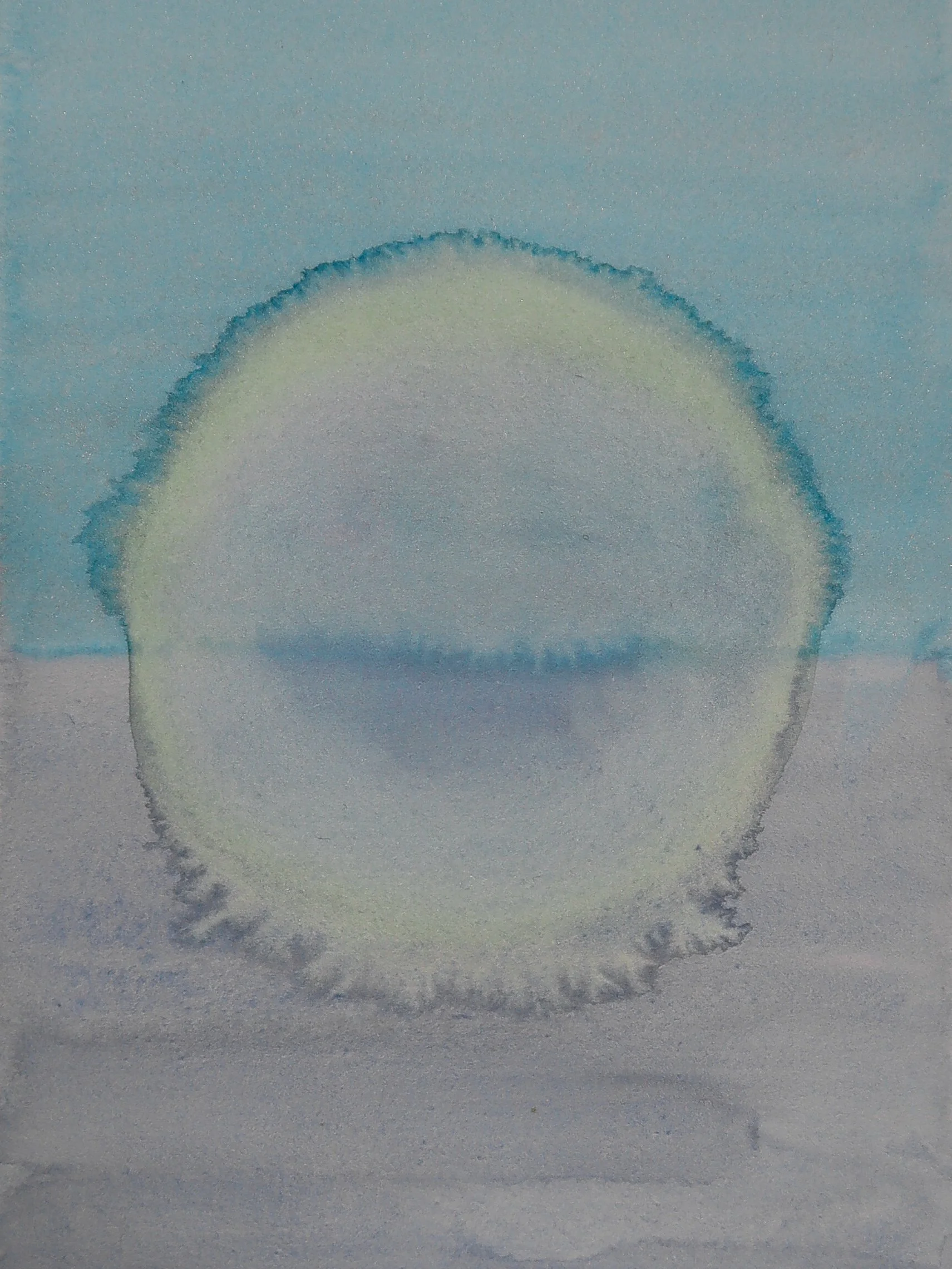 Celestial Aura 17 (Scuppernong River - Columbia, NC), 2026, 11x14", Natural Acrylik on Canvas