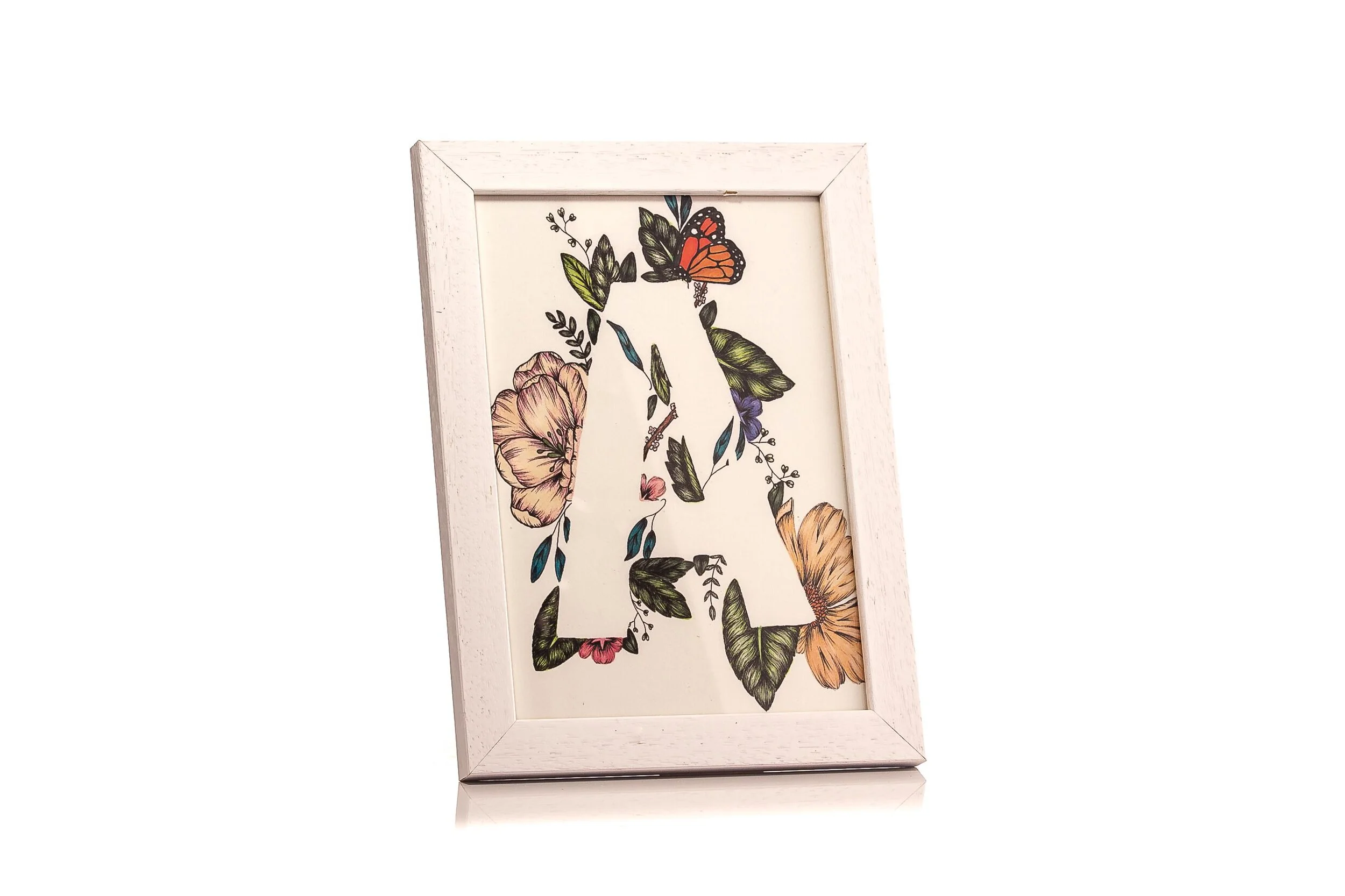 A is for Aga Illustration - Butterfly